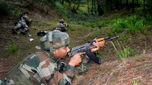 <div class="paragraphs"><p>An army soldier at position in J&amp;k.</p></div>