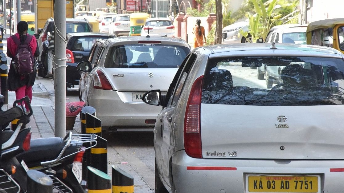 <div class="paragraphs"><p>Representative image of cars parked in Bengaluru. </p></div>