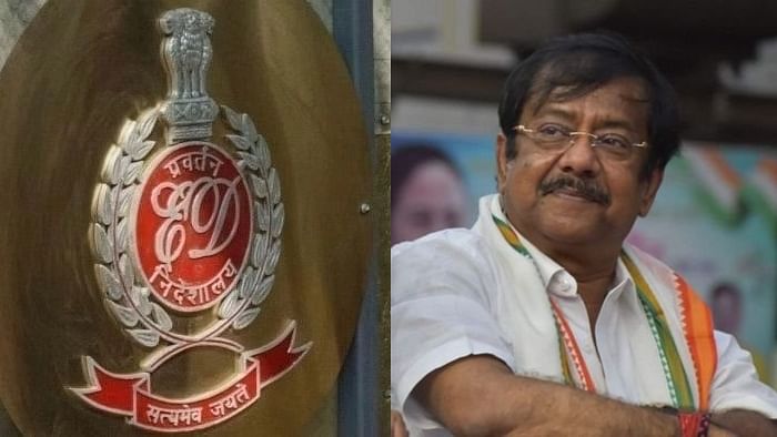 <div class="paragraphs"><p>Enforcement Directorate logo and&nbsp;Jyotipriyo Mallick.</p></div>