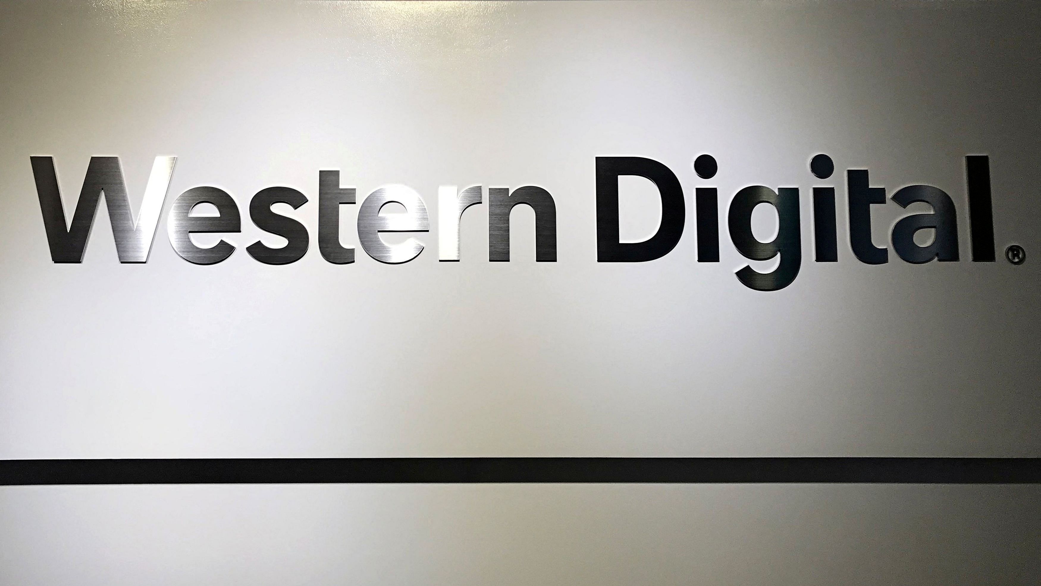 <div class="paragraphs"><p>The logo of Western Digital Corporation is displayed at the company's headquarters in Tokyo, Japan.&nbsp;</p></div>