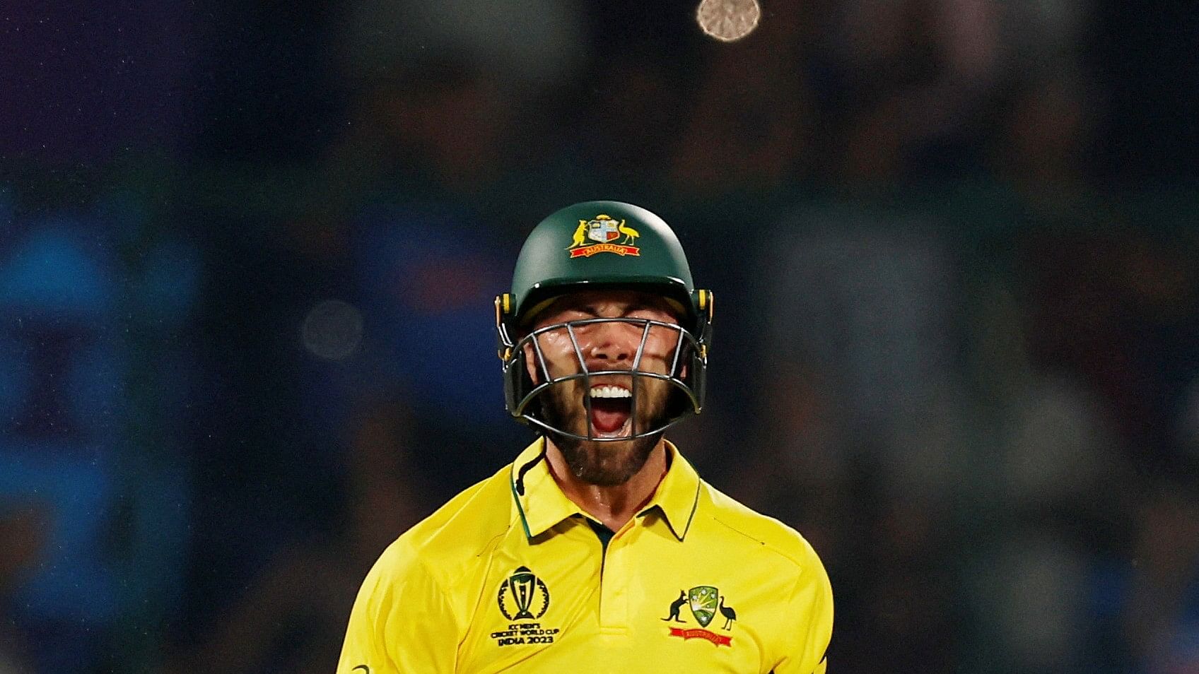 <div class="paragraphs"><p>Australia's Glenn Maxwell celebrates after reaching his century.</p></div>