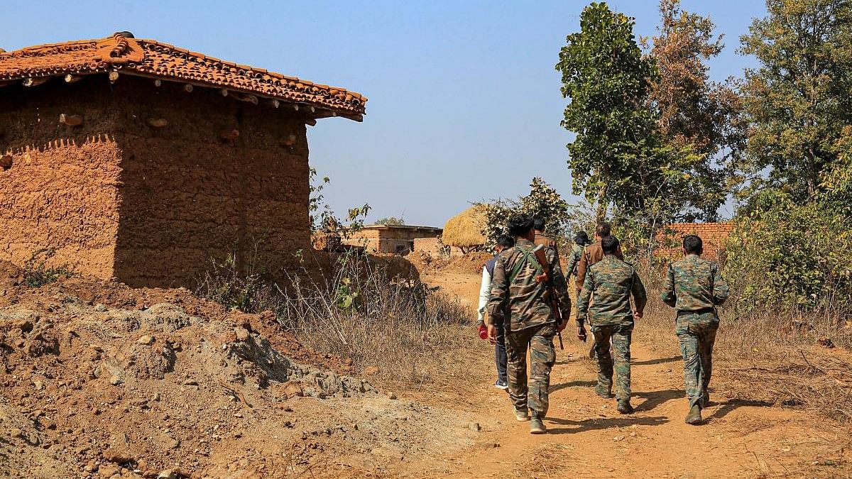 <div class="paragraphs"><p>Security personnel during an anti-Naxal search operation.</p></div>