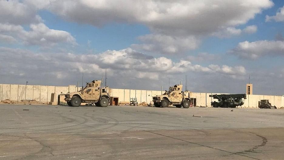 <div class="paragraphs"><p>Military vehicles of US soldiers seen at Iraqi airbase.</p></div>