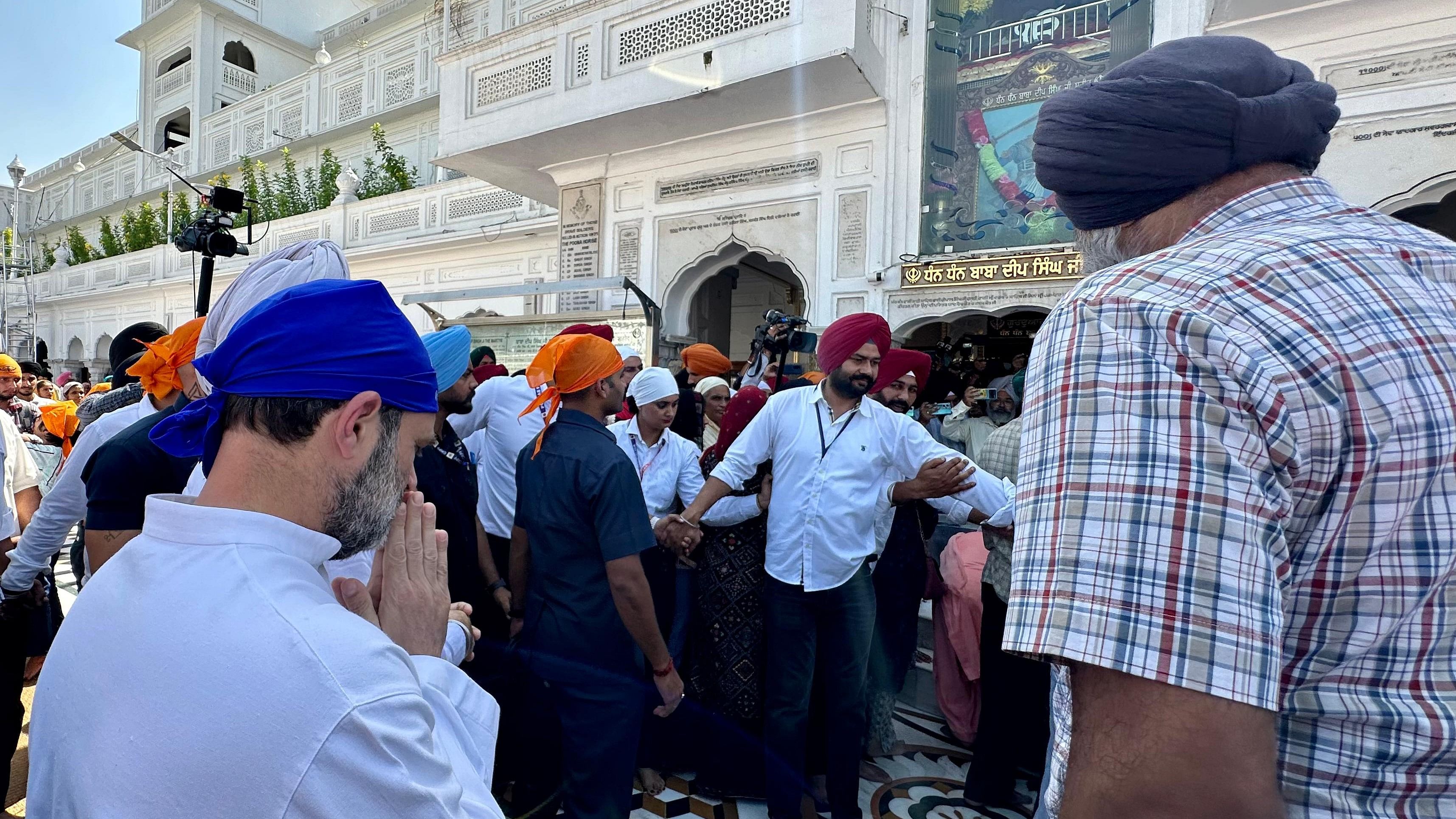 <div class="paragraphs"><p>The Congress leader is on a personal visit to the city, Punjab Congress chief Amrinder Singh Raja Warring said.</p></div>
