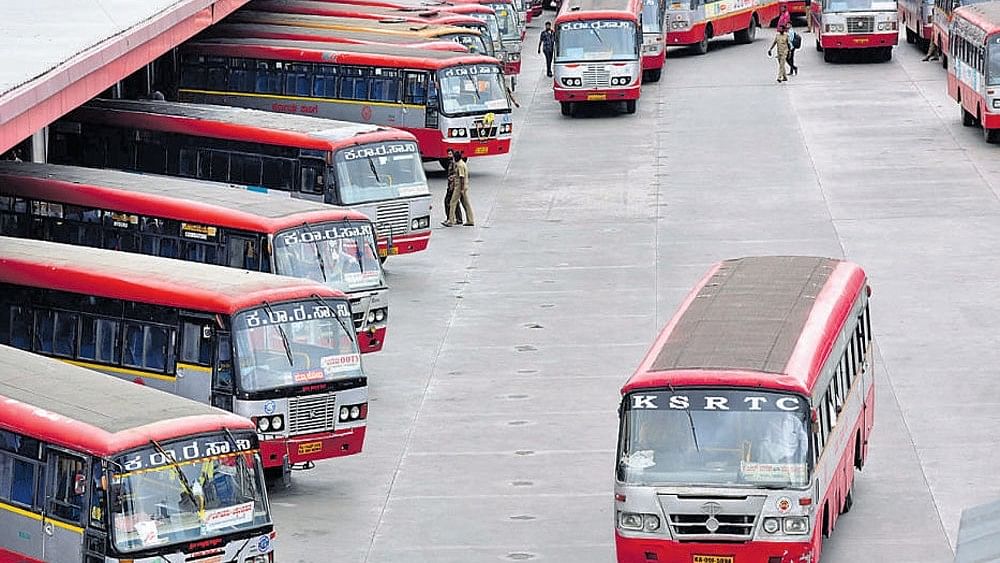 <div class="paragraphs"><p>Representative image of KSRTXC buses.&nbsp;</p></div>