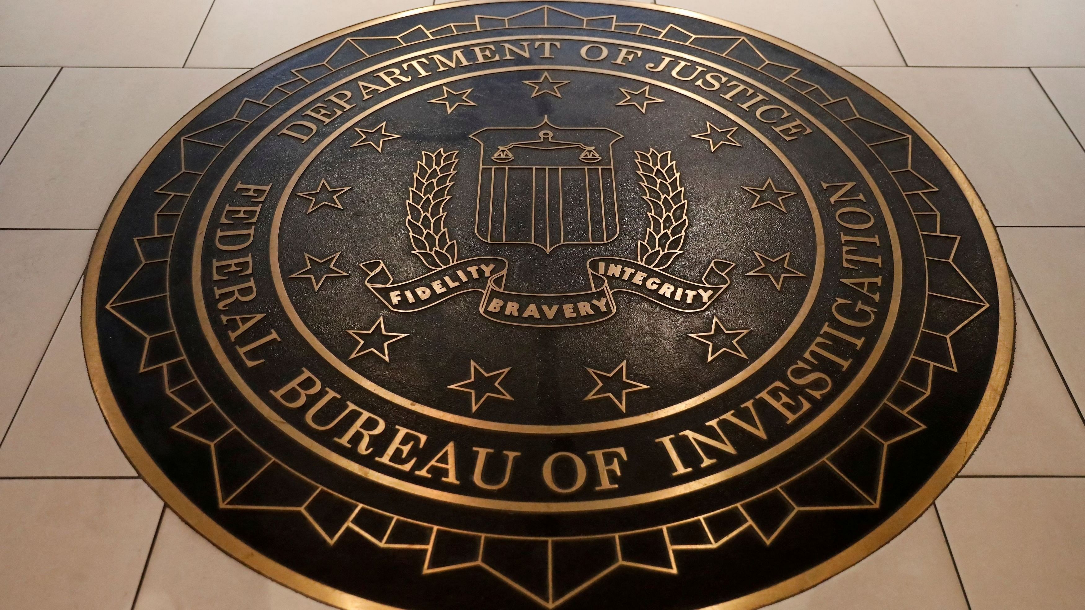 <div class="paragraphs"><p>Representative image of  Federal Bureau of Investigation seal  at FBI headquarters in Washington.</p></div>