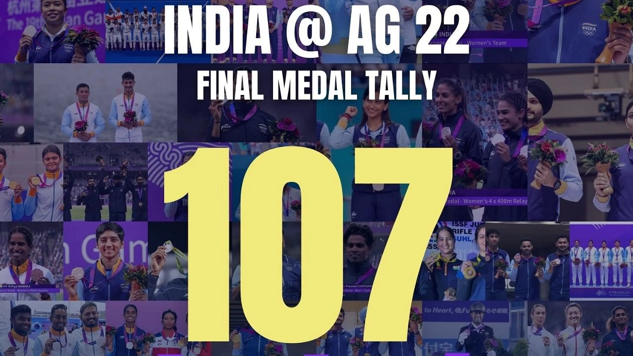 <div class="paragraphs"><p>India has won a total of 107 medals at the 2022 Asian Games.</p></div>