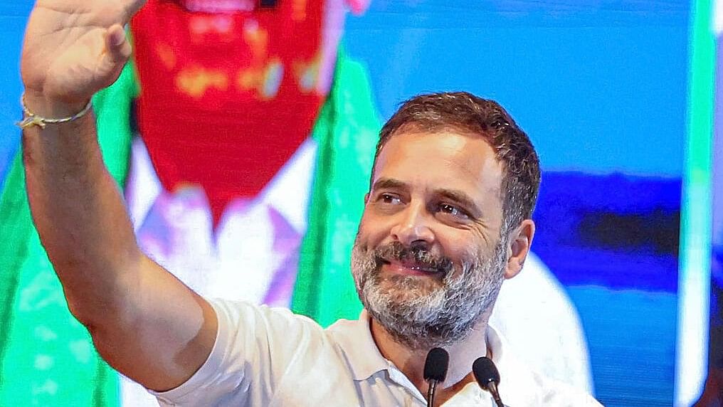 <div class="paragraphs"><p>Congress leader Rahul Gandhi during a public meeting ahead of Telangana Assembly elections, at Kollapur.&nbsp;</p></div>