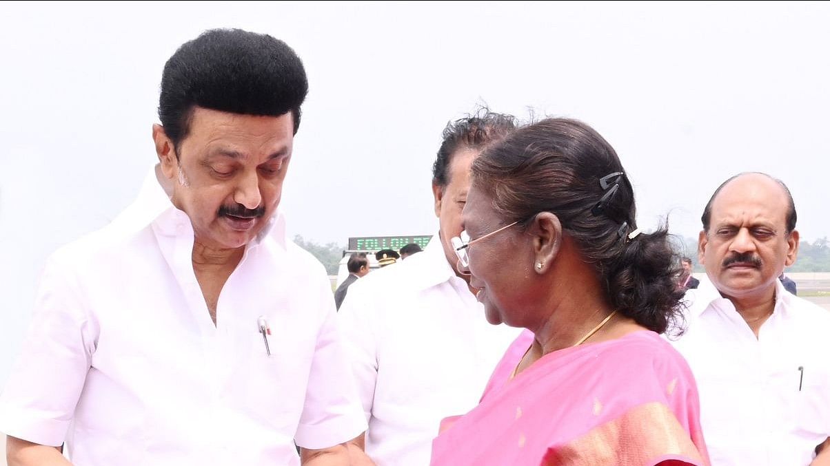 <div class="paragraphs"><p>Tamil Nadu CM M K Stalin and President Droupadi Murmu.</p></div>