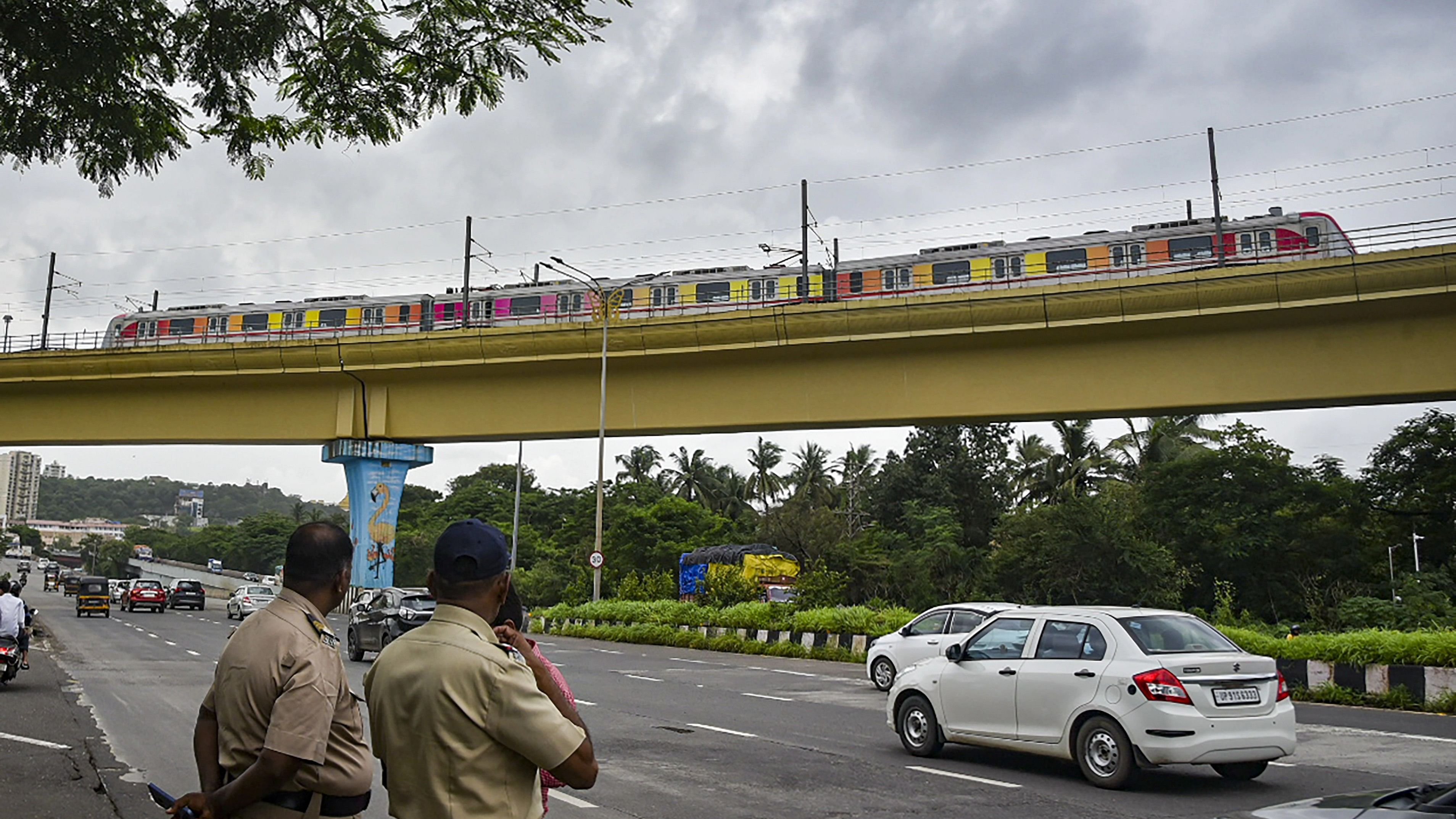 <div class="paragraphs"><p>File photo of a  Metro train in Mumbai.&nbsp;</p></div>