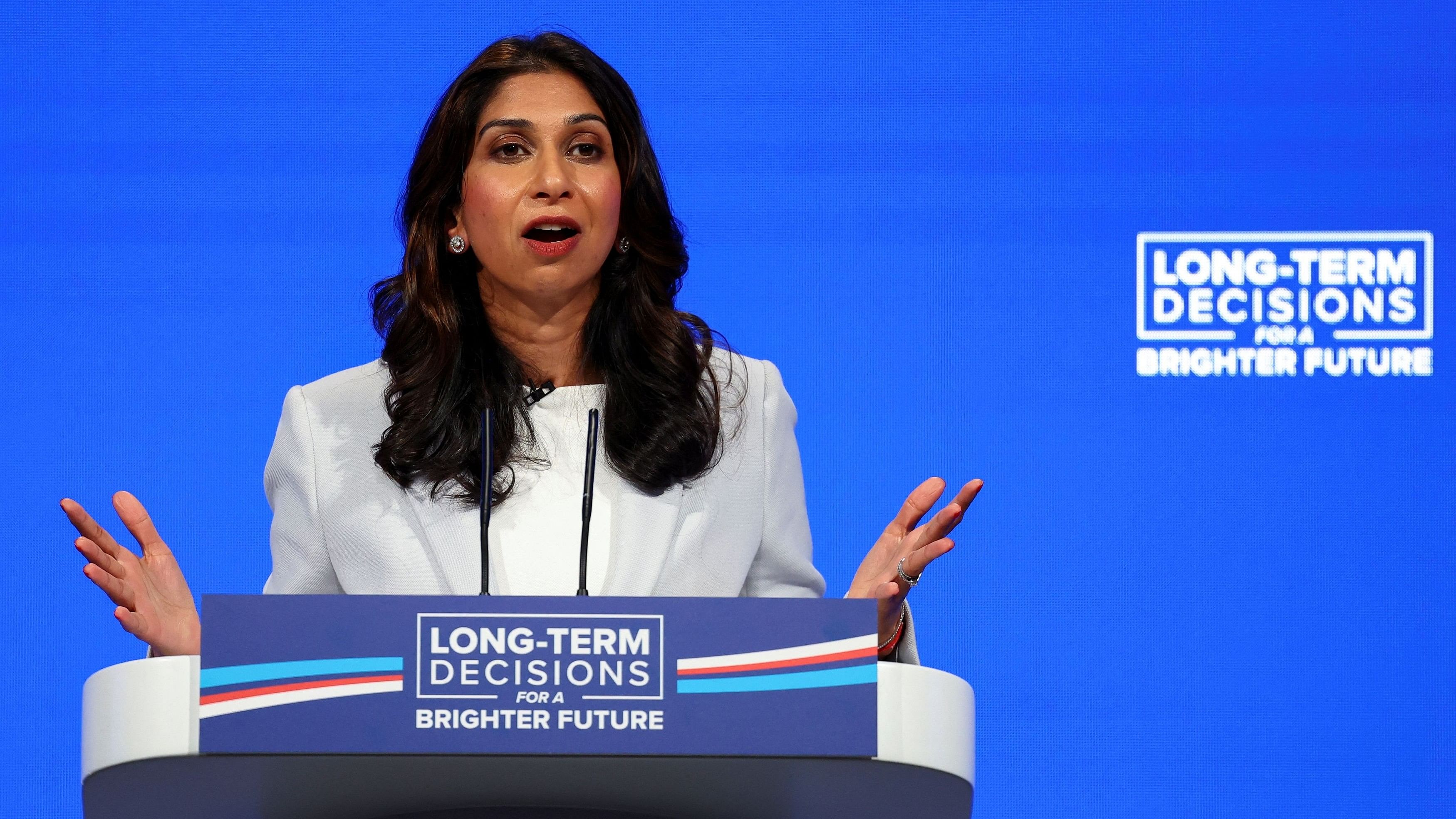 <div class="paragraphs"><p>UK Home Secretary Suella Braverman</p></div>