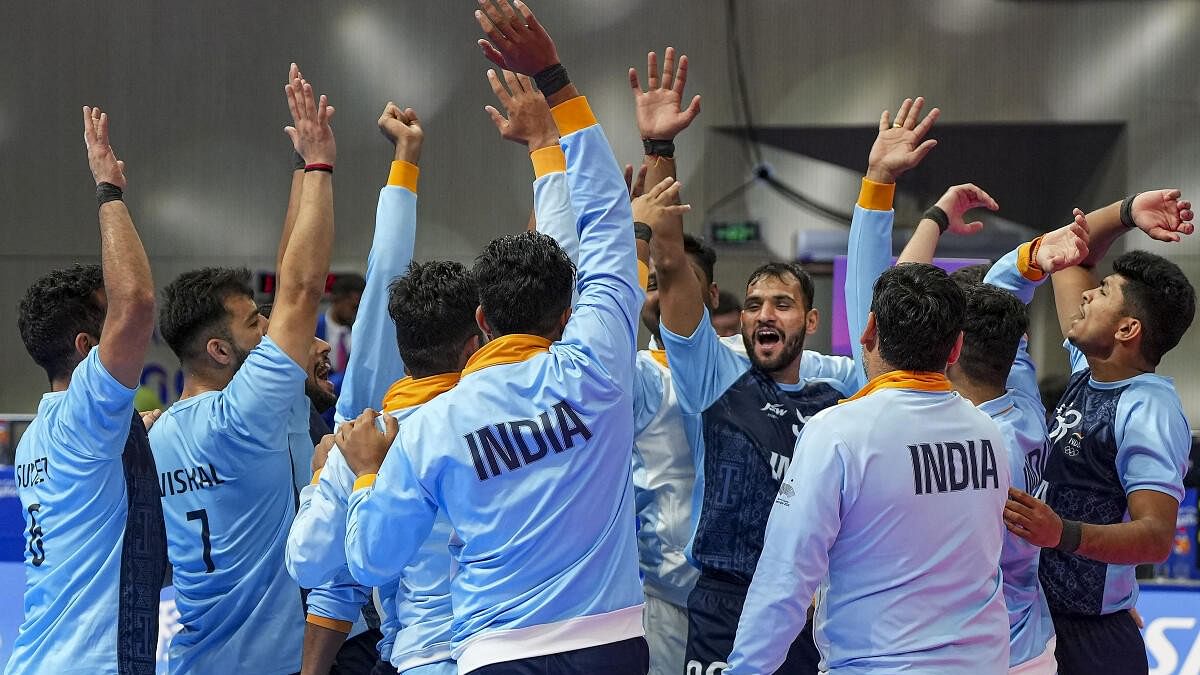 <div class="paragraphs"><p>Indian men's kabaddi team.&nbsp;</p></div>