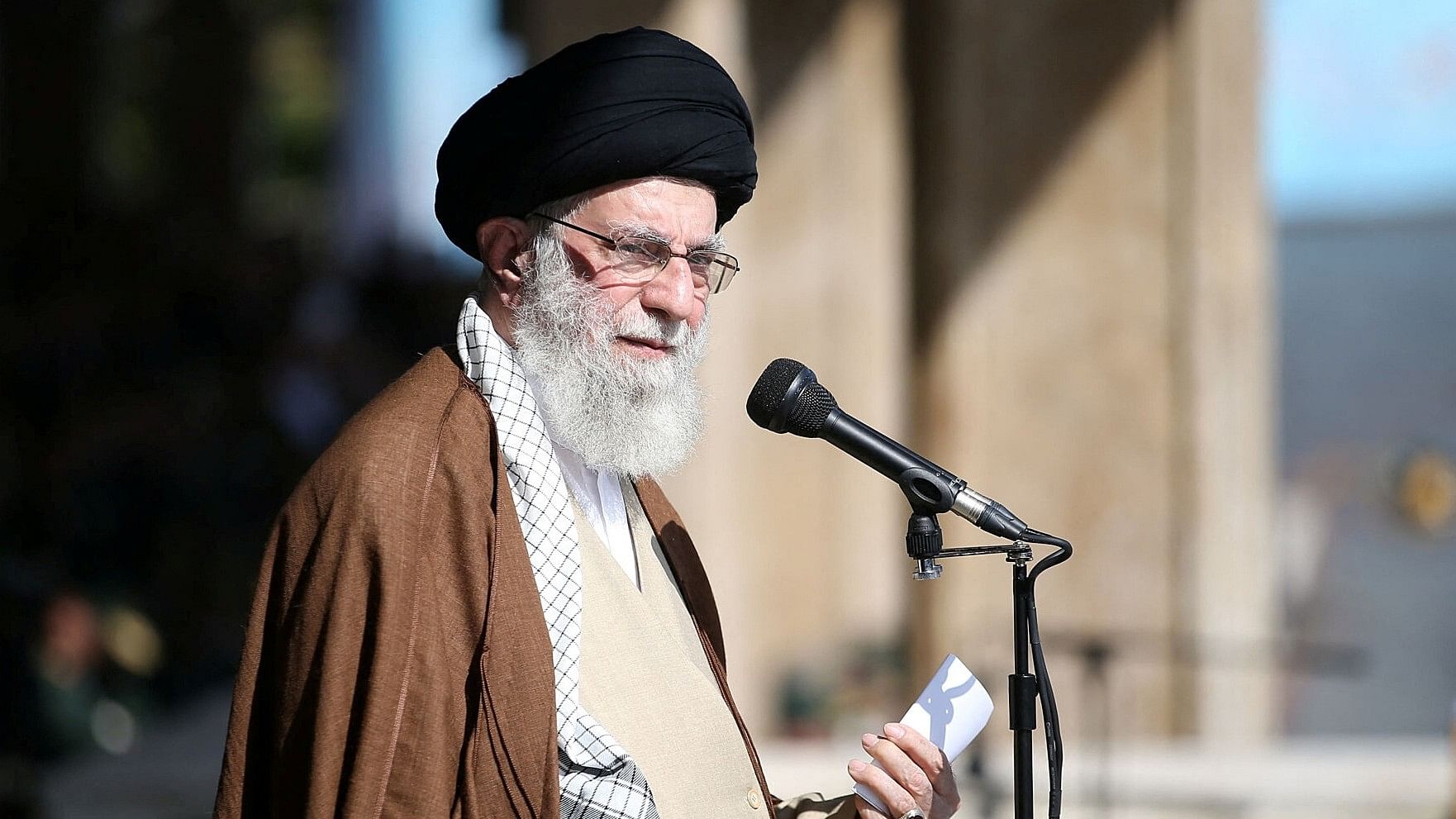 <div class="paragraphs"><p>Iran's Supreme Leader Ayatollah Ali Khamenei speaks.</p></div>