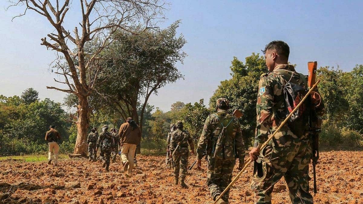 <div class="paragraphs"><p>Representative image of security forces in a Naxalite region.&nbsp;</p></div>