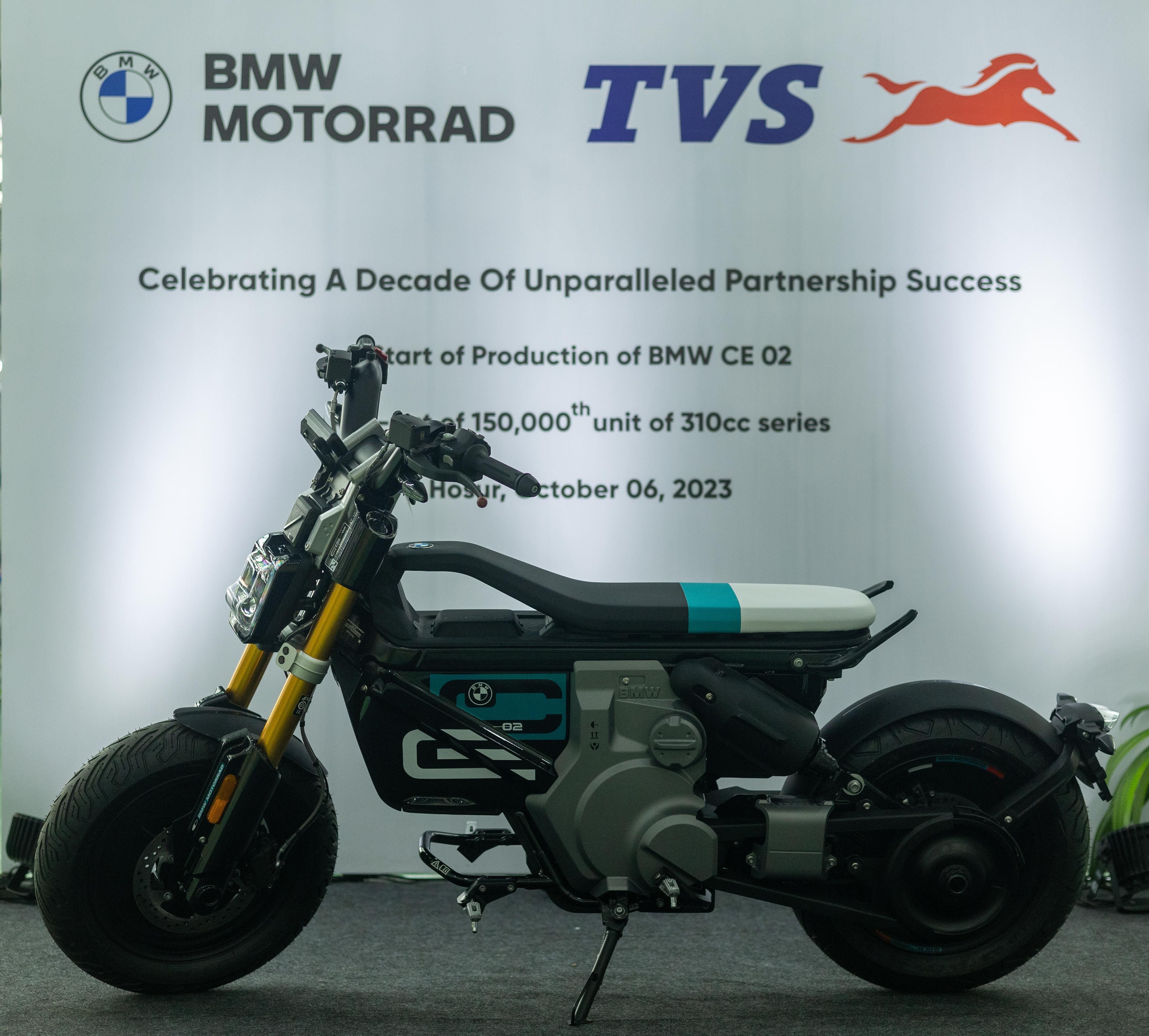 Bmw Ce 02 Production Begins At Tvs Hosur Factory