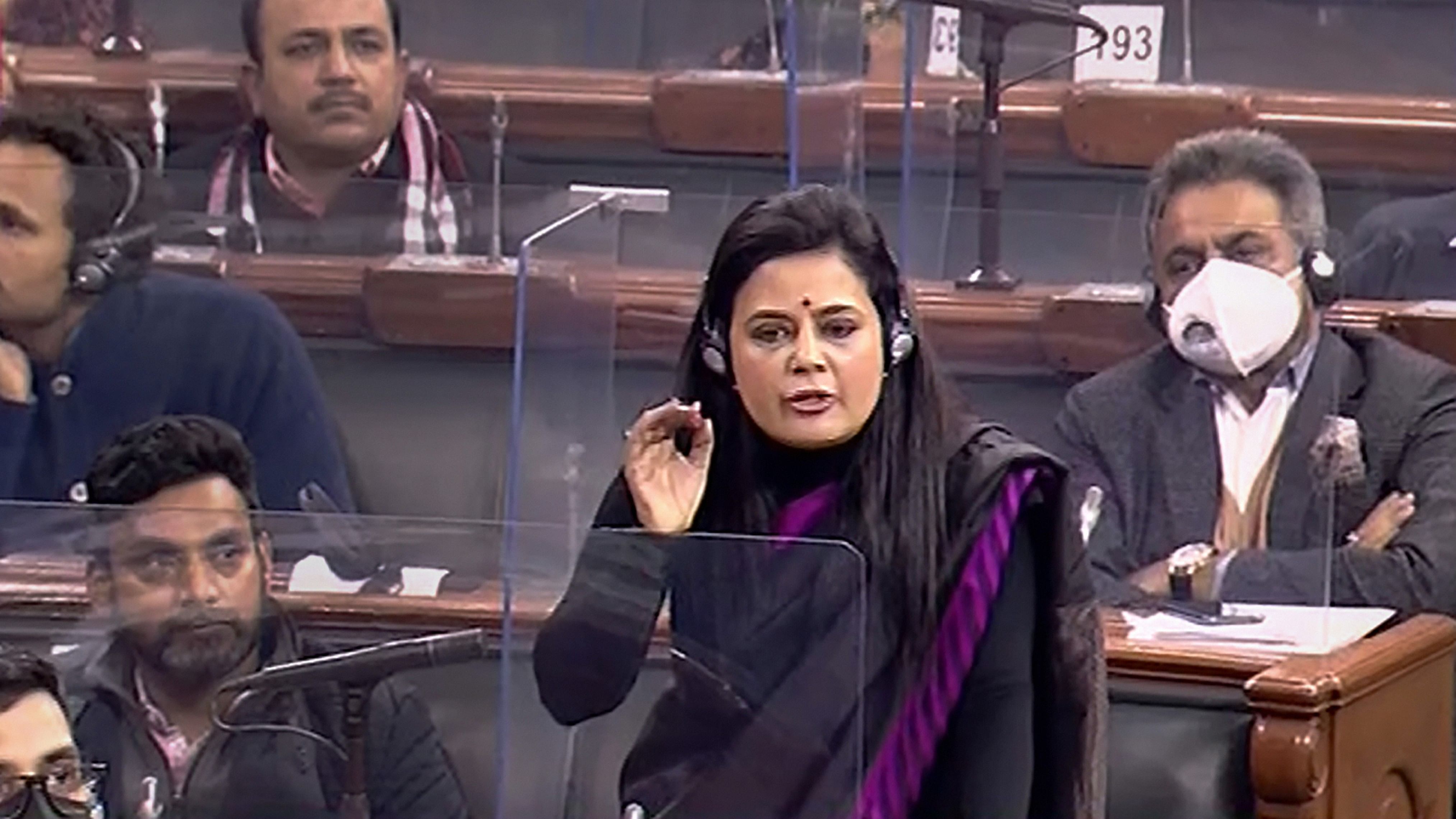 <div class="paragraphs"><p>TMC MP Mahua Moitra speaks in the Lok Sabha.&nbsp;</p></div>