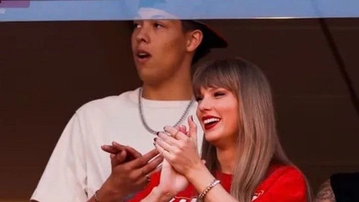 <div class="paragraphs"><p>Taylor Swift and&nbsp;Jackson Mahomes.</p></div>