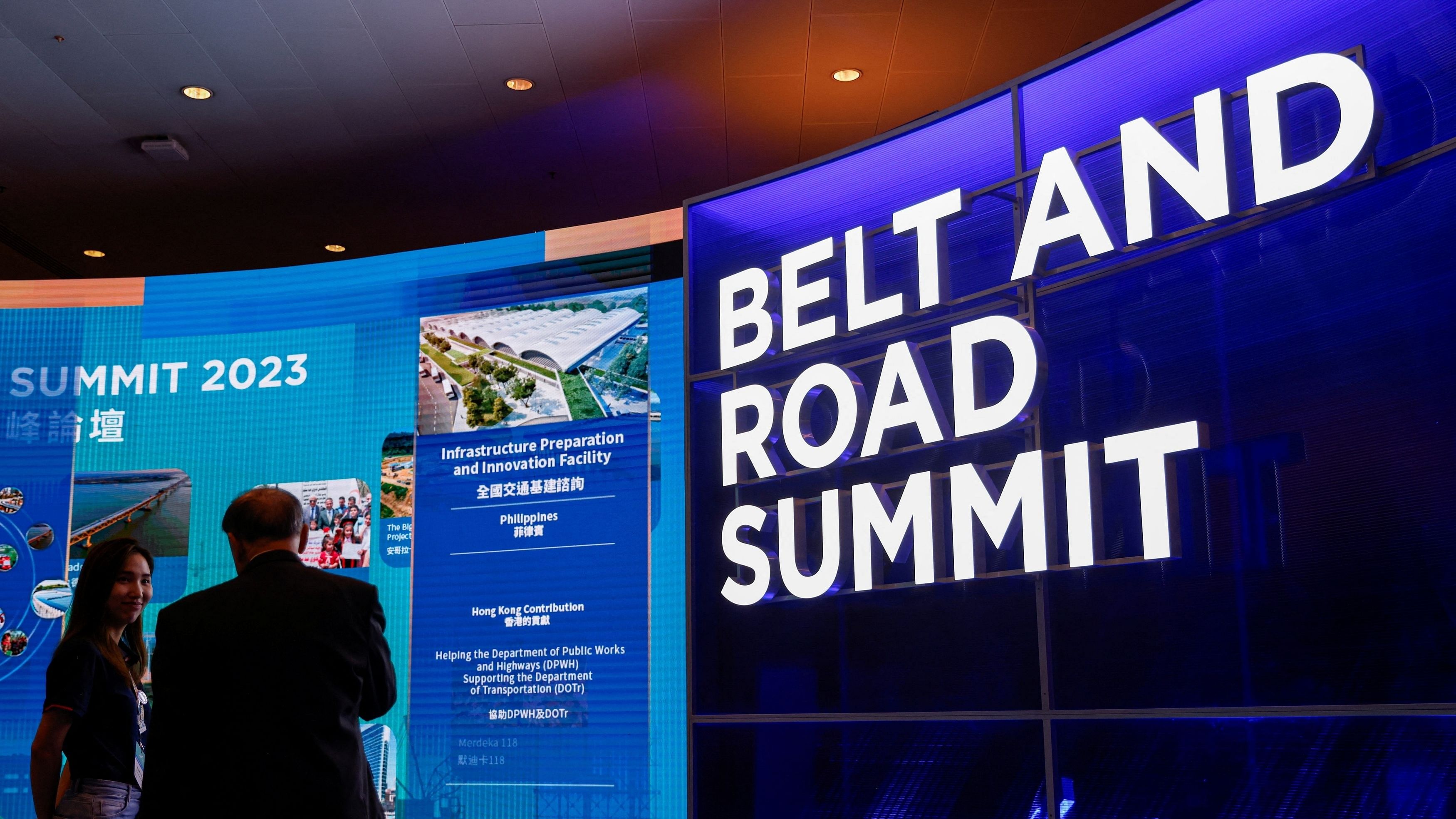 <div class="paragraphs"><p>Visitors attend the "Belt and Road" summit in Hong Kong, China September 14, 2023. </p></div>