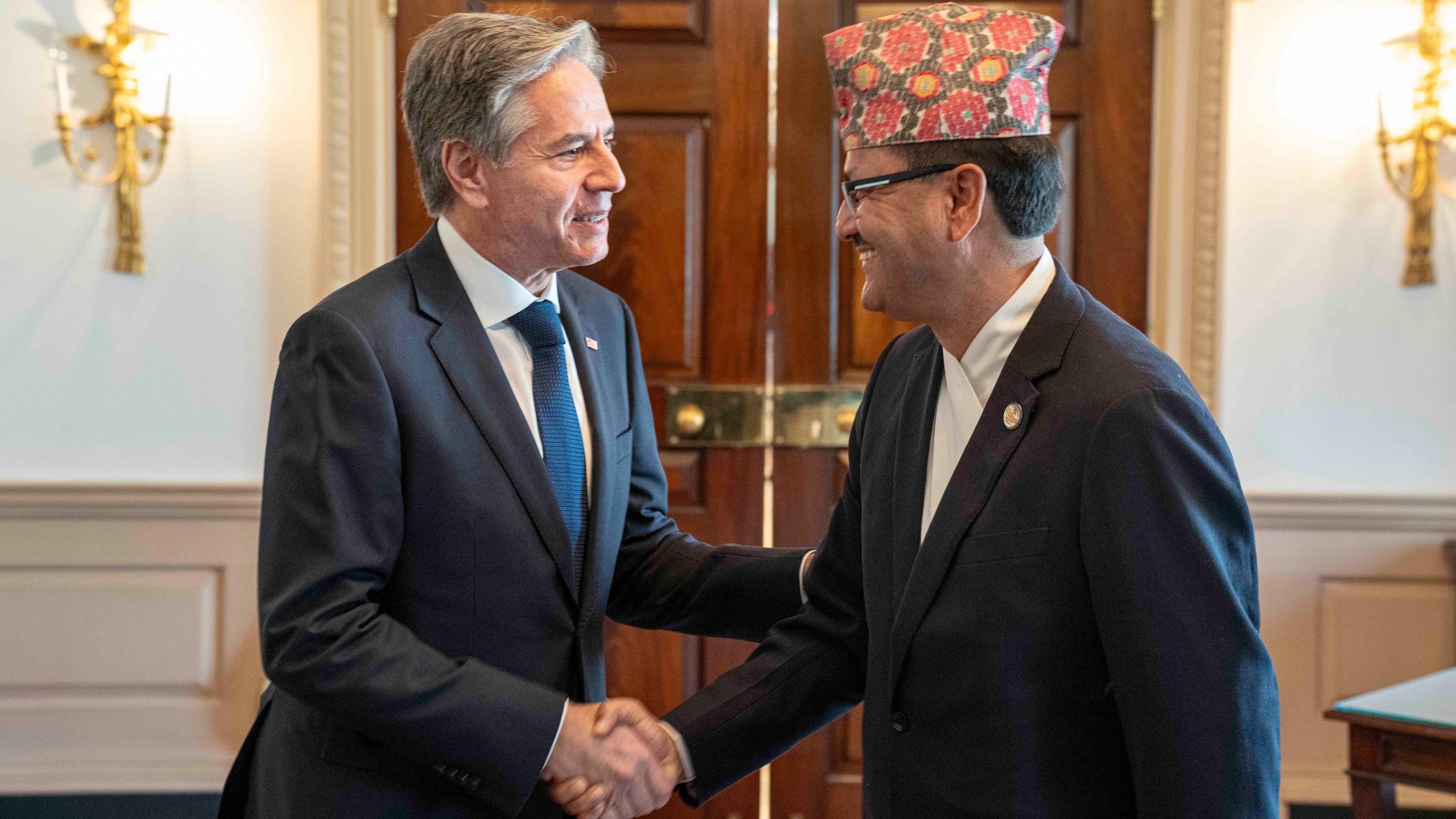 <div class="paragraphs"><p>Nepal’s Foreign Minister Saud meets Blinken.</p></div>