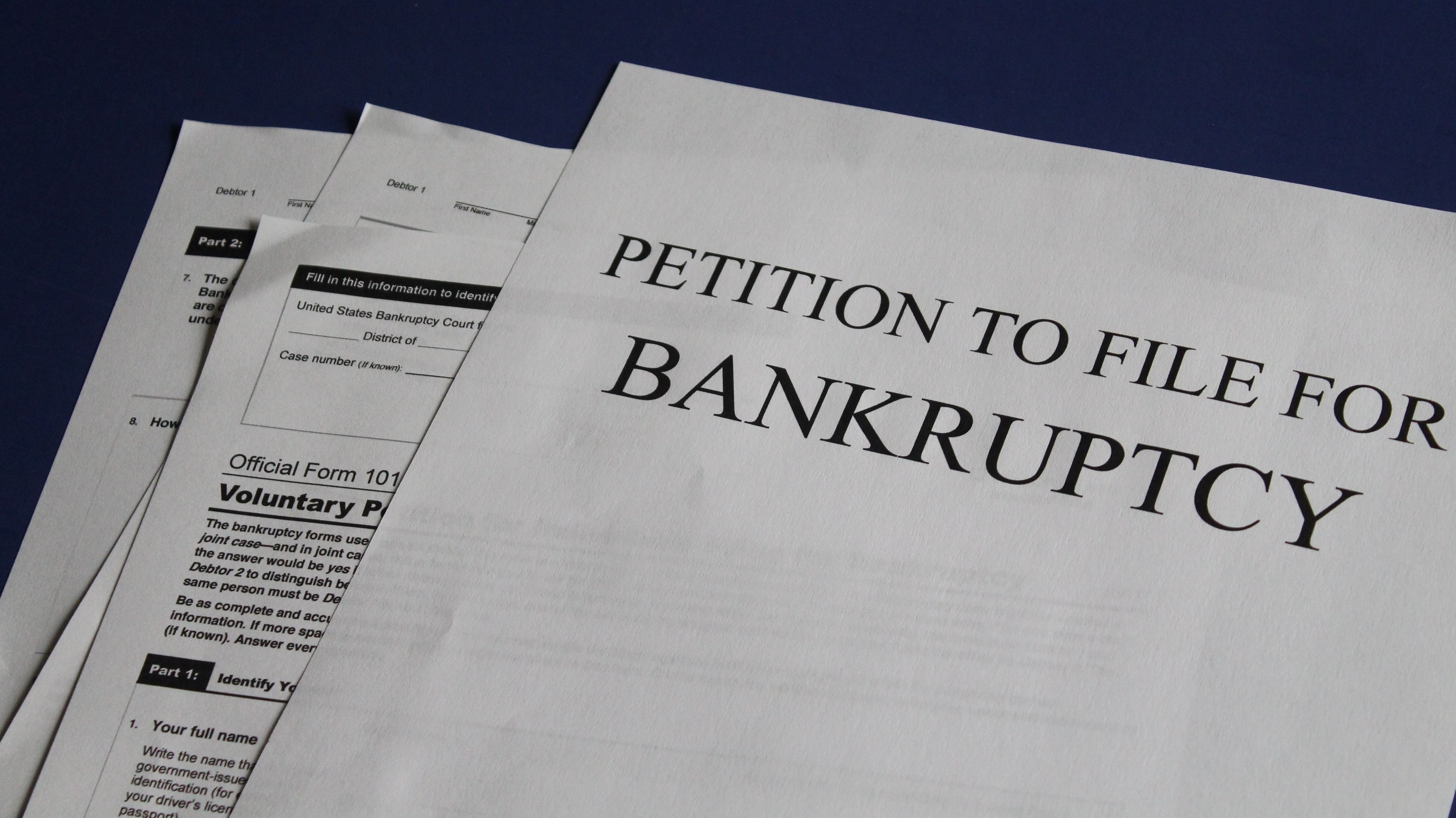 <div class="paragraphs"><p>Representative image showing a petition to file for bankruptcy.</p></div>