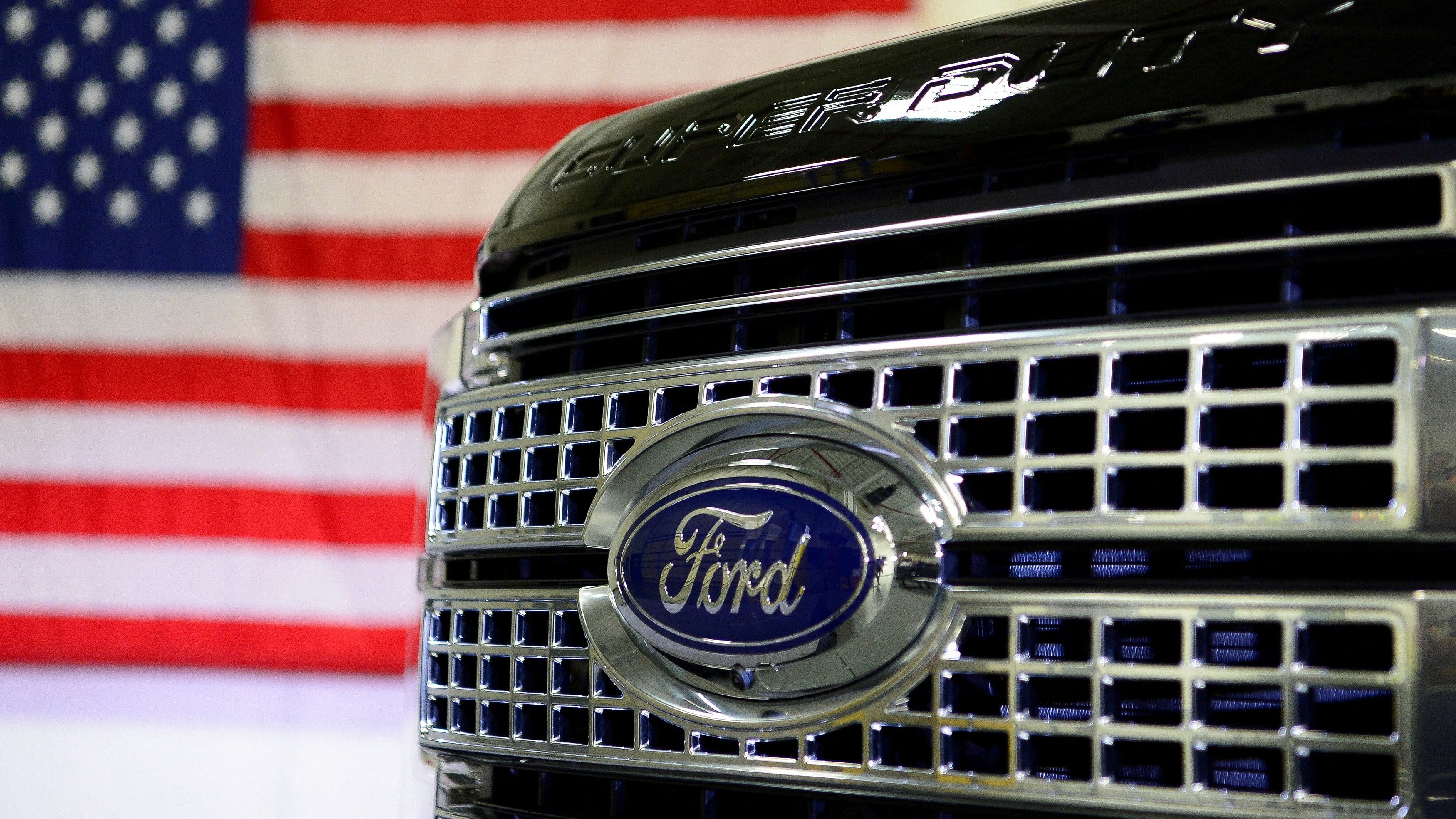 <div class="paragraphs"><p>A newly remodeled Ford F250 Super Duty truck is displayed at the new Louisville Ford truck plant in Louisville.&nbsp;</p></div>