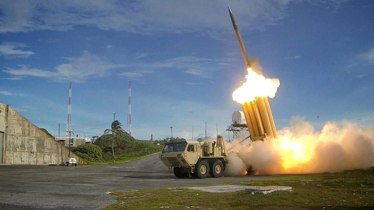 <div class="paragraphs"><p>A Terminal High Altitude Area Defense (THAAD) interceptor is launched during a successful intercept test, in this undated handout photo provided by the U.S. Department of Defense, Missile Defense Agency. U.S. Department of Defense, Missile Defense Agency</p></div>