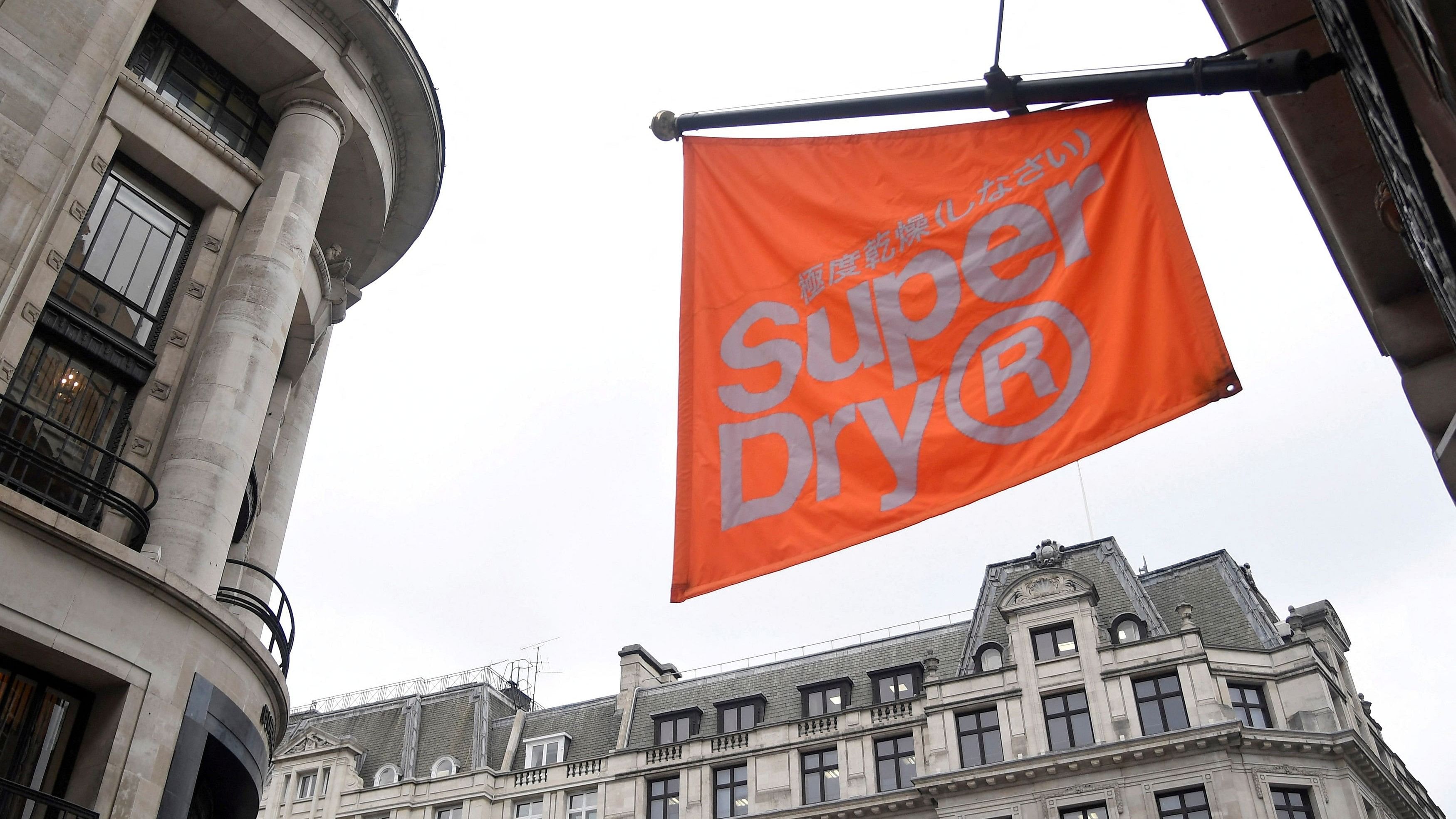 <div class="paragraphs"><p>Signage is seen at a Superdry store in London.</p></div>