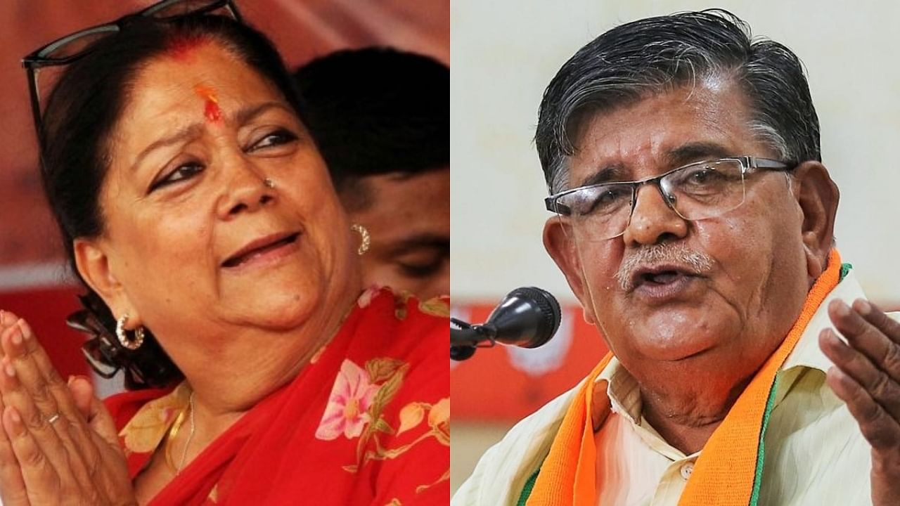 <div class="paragraphs"><p>Vasundhara Raje and&nbsp; Gulabchand Kataria.</p></div>