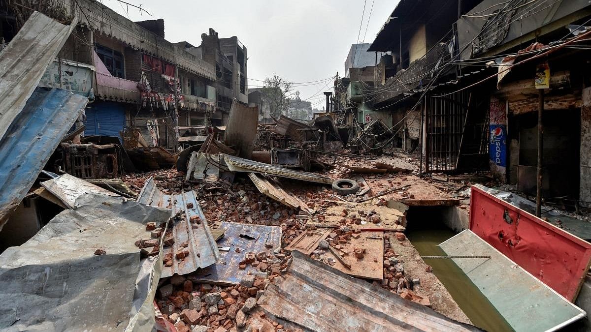 <div class="paragraphs"><p>Vandalised properties in Bhagirathi Vihar area of the riot-affected northeast Delhi.&nbsp;</p></div>