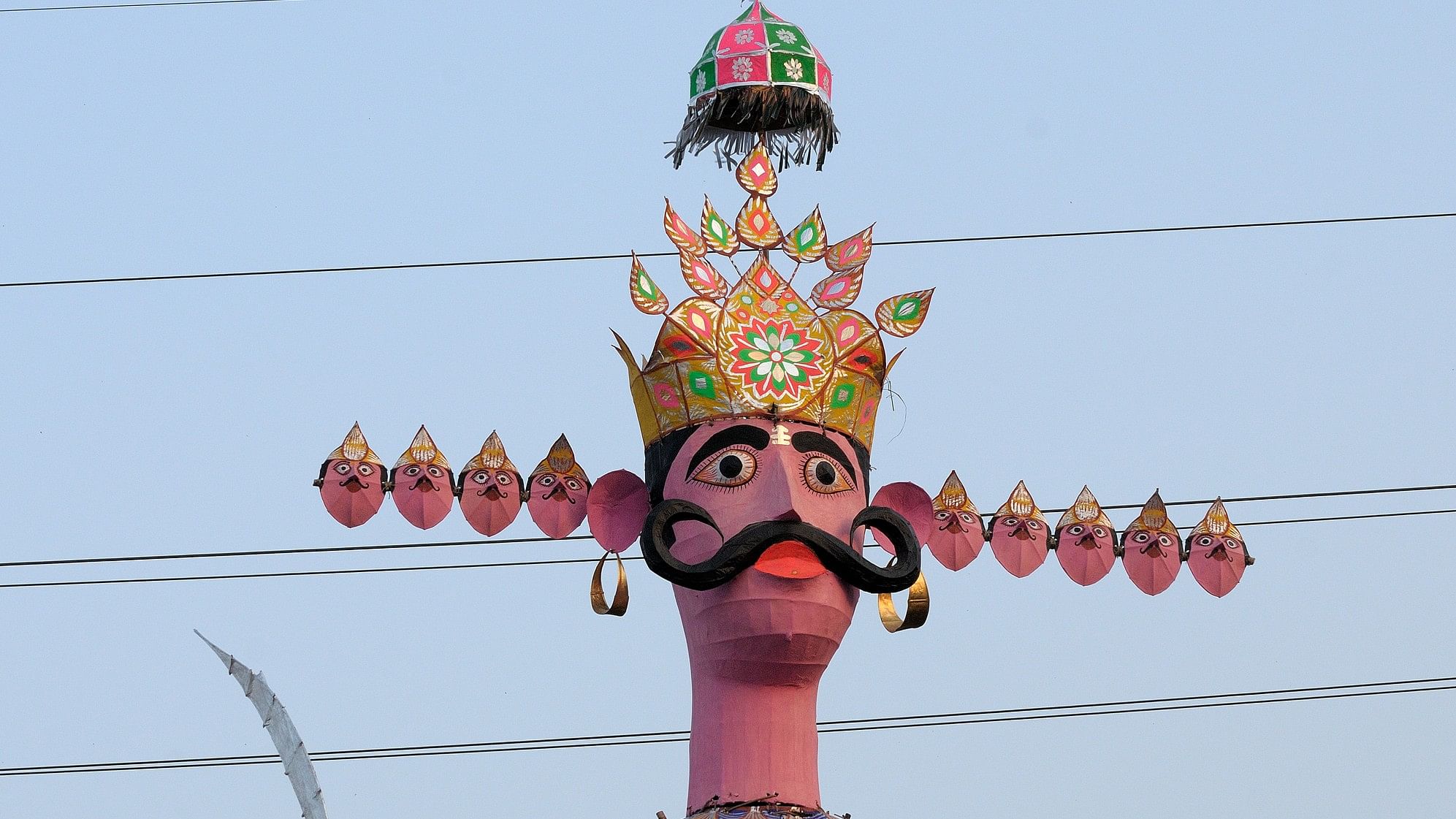 <div class="paragraphs"><p>Ravan effigy.</p></div>