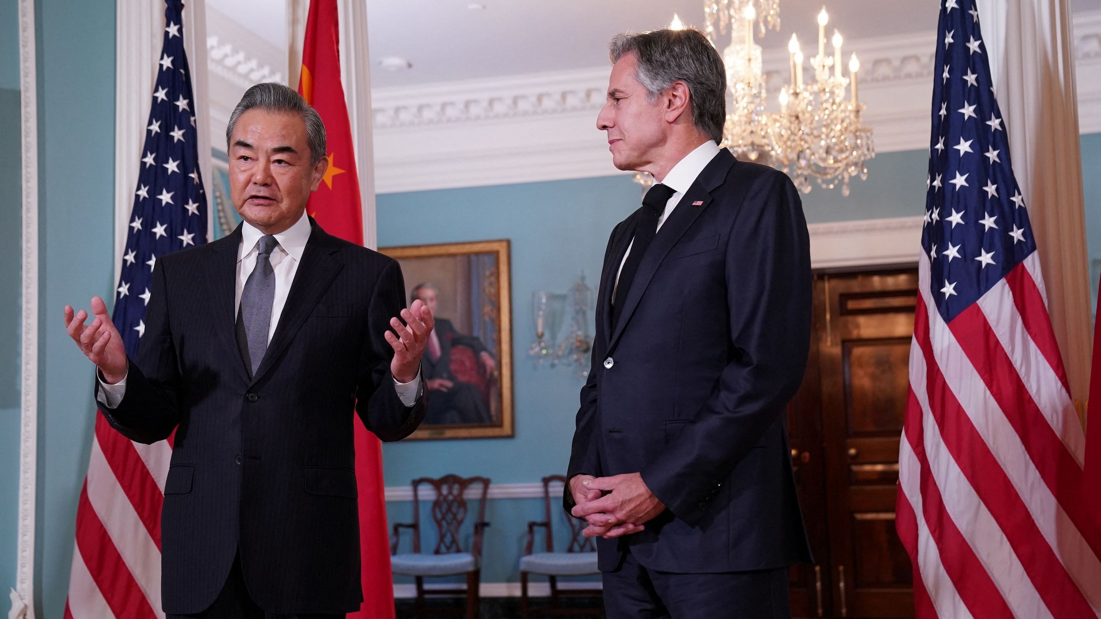 <div class="paragraphs"><p>US Secretary of State Antony Blinken with Chinese Foreign Minister Wang Yi.</p></div>