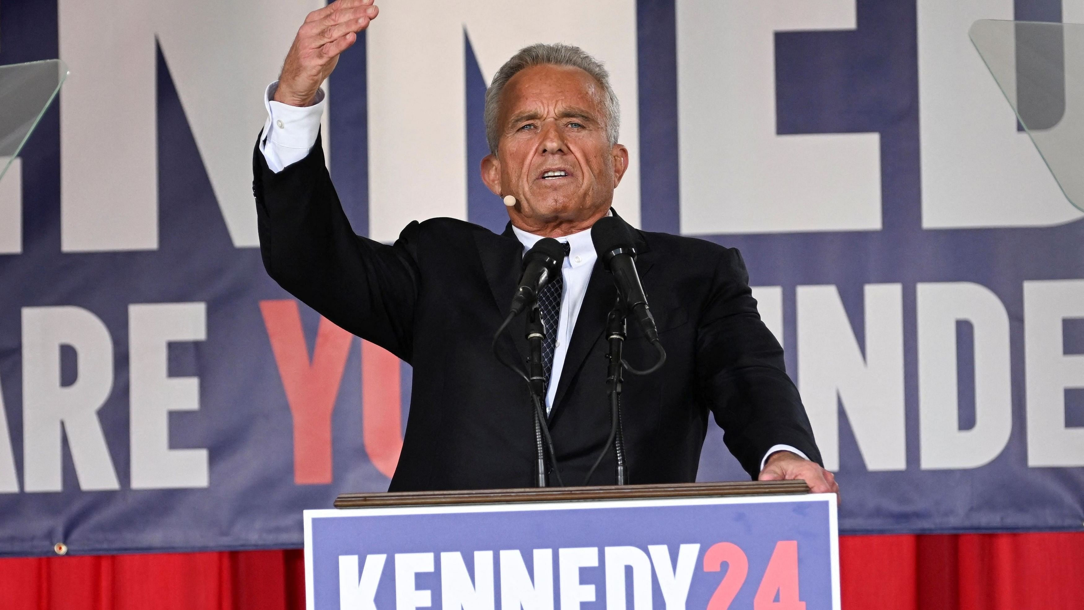 <div class="paragraphs"><p>Robert F Kennedy Jr. announces his entry to the 2024 presidential race as an independent candidate in Philadelphia, Pennsylvania.</p></div>