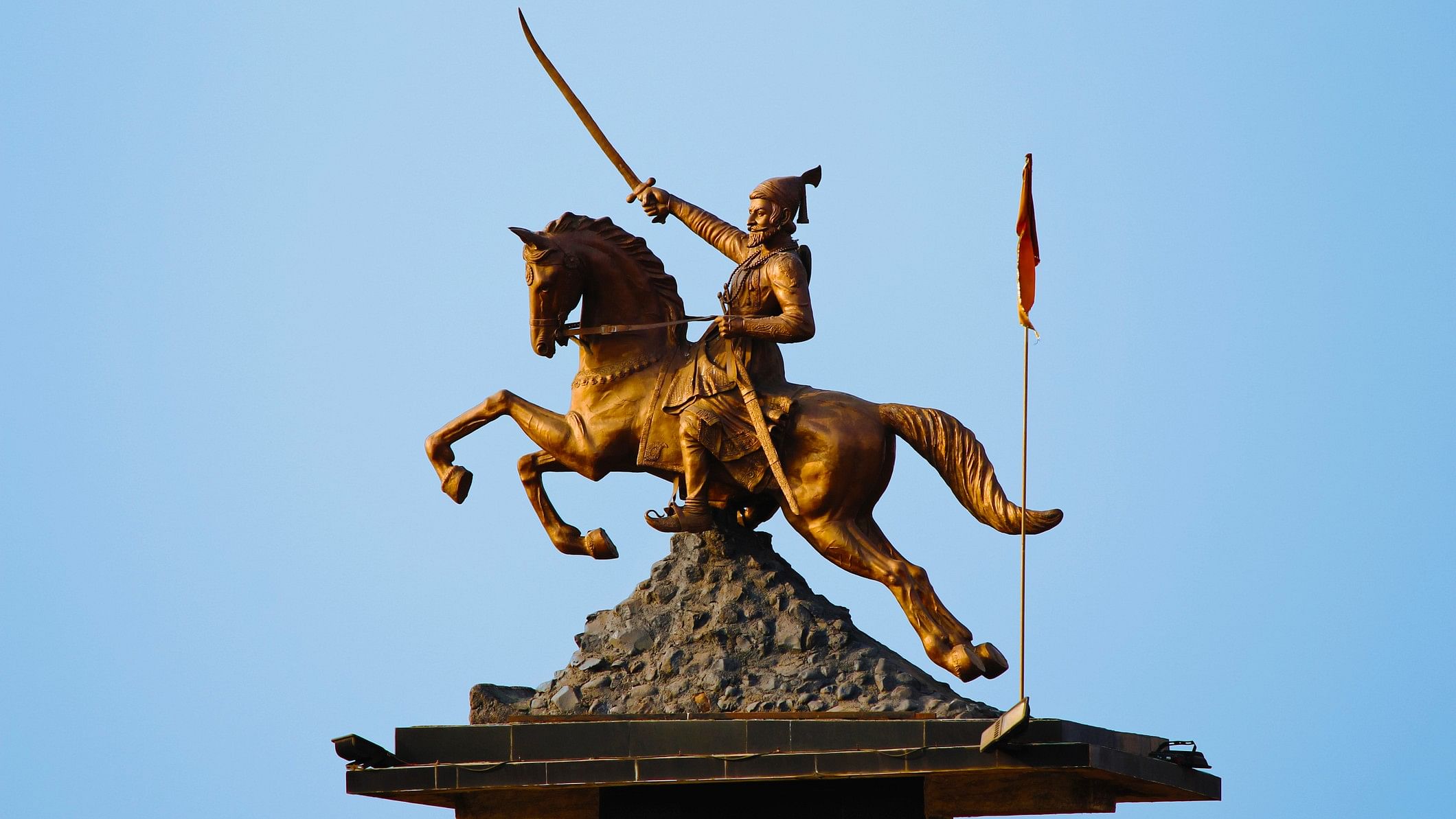 <div class="paragraphs"><p>Representative image showing a Shivaji statue in Pune where the warrior can be seen on horseback brandishing a sword.</p></div>