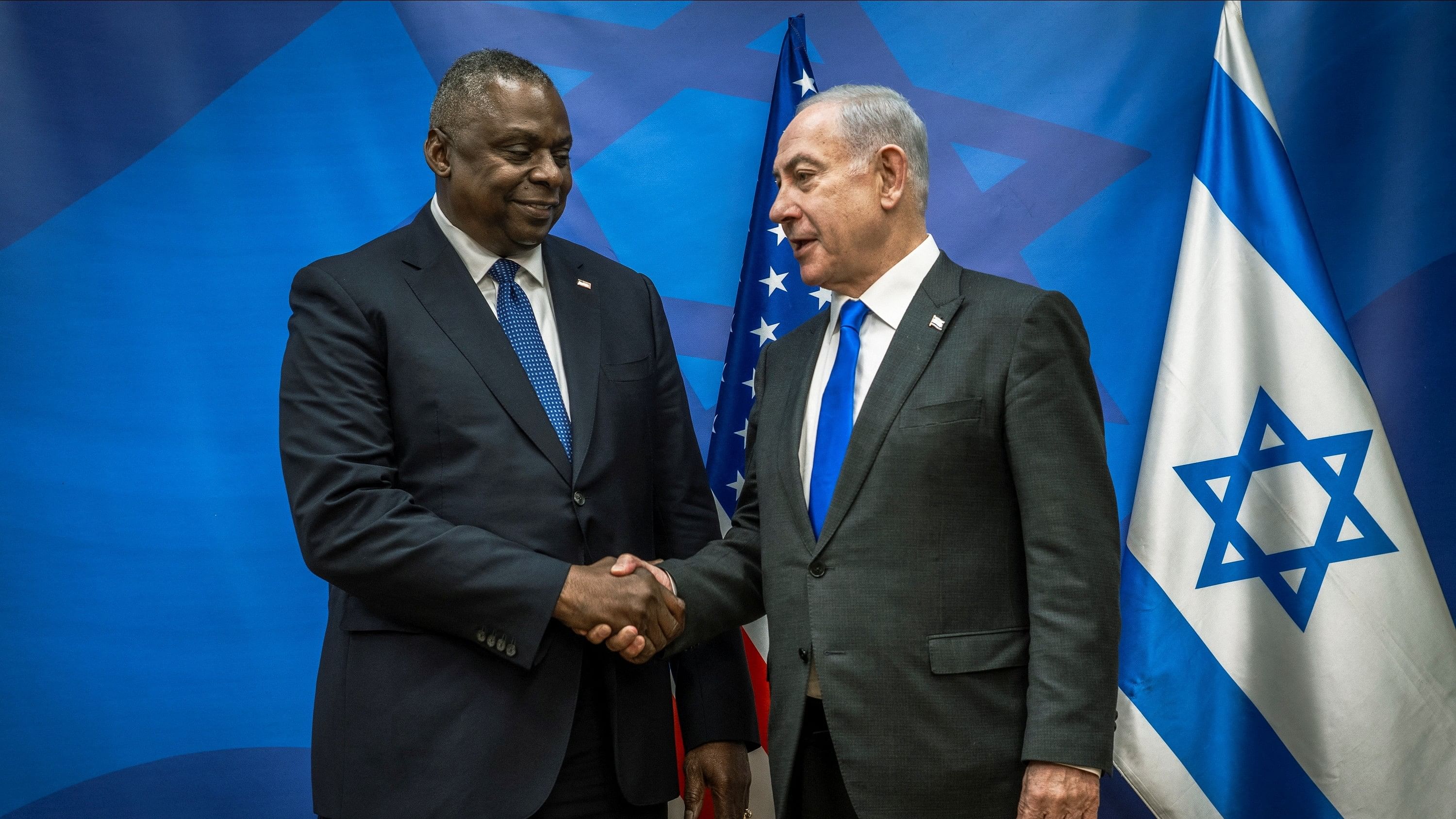 <div class="paragraphs"><p>US Secretary of Defense Lloyd Austin with Israeli Prime Minister Benjamin Netanyahu </p></div>