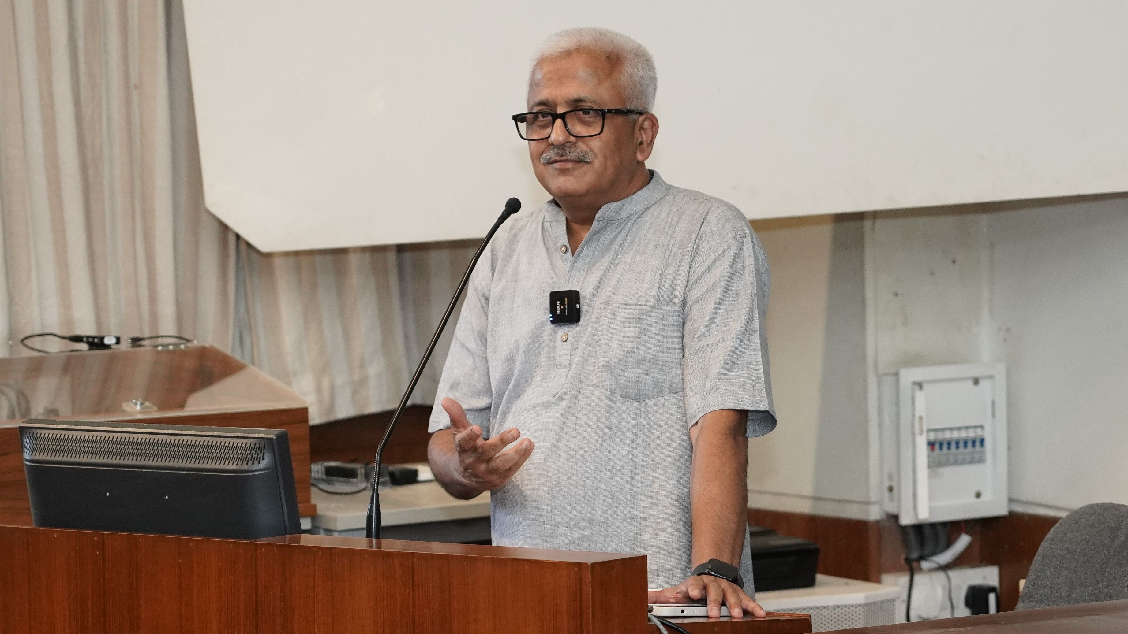 <div class="paragraphs"><p>R Balasubramaniam delivered the 49th Gandhi Memorial Lecture at the Raman Research Institute on Monday. </p></div>