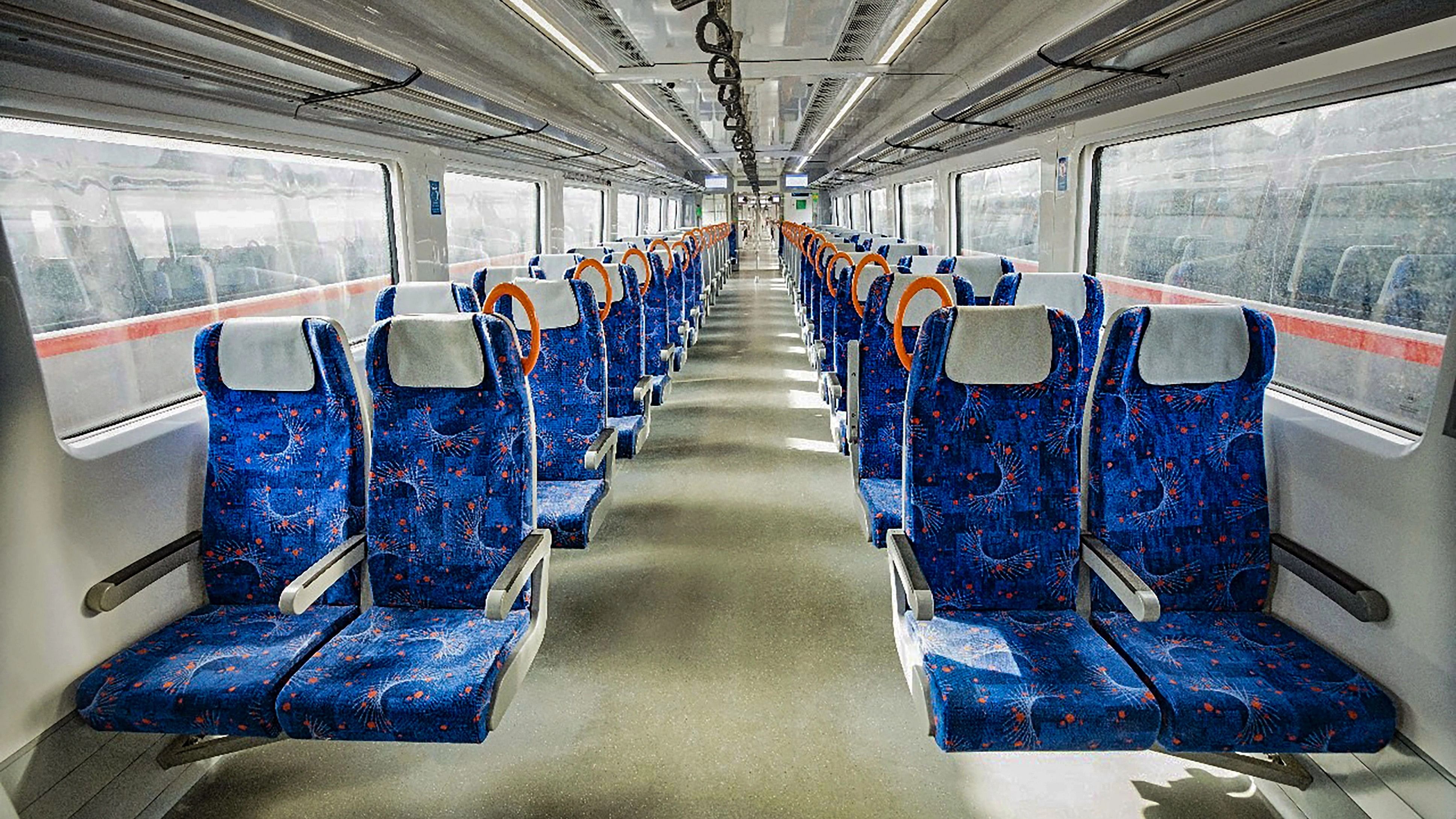 <div class="paragraphs"><p> Inside view of a RapidX train.</p></div>