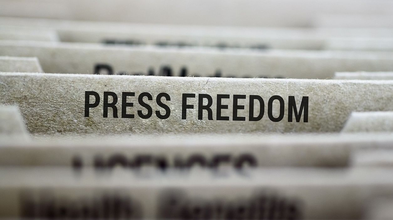 <div class="paragraphs"><p>Representative image with the words 'Press Freedom'.</p></div>