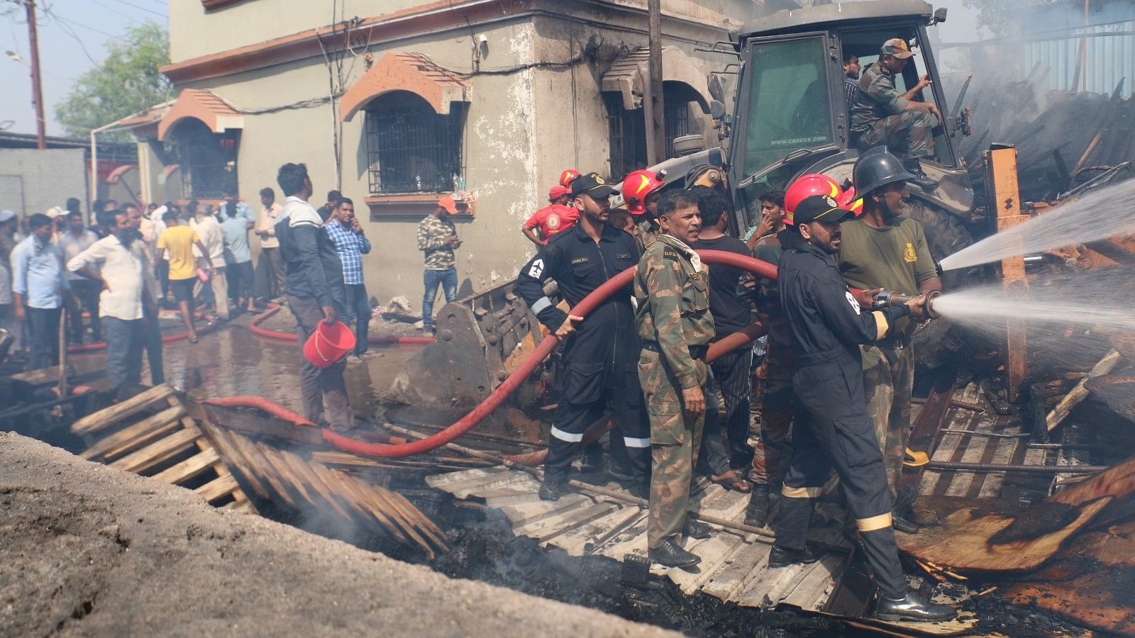 <div class="paragraphs"><p>The firefighting and rescue operations including crowd control were undertaken in close coordination with CIDCO and JNPT fire departments.</p></div>