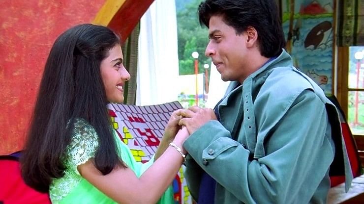 Kajol and Shah Rukh Khan in Kuch Kuch Hota Hai.