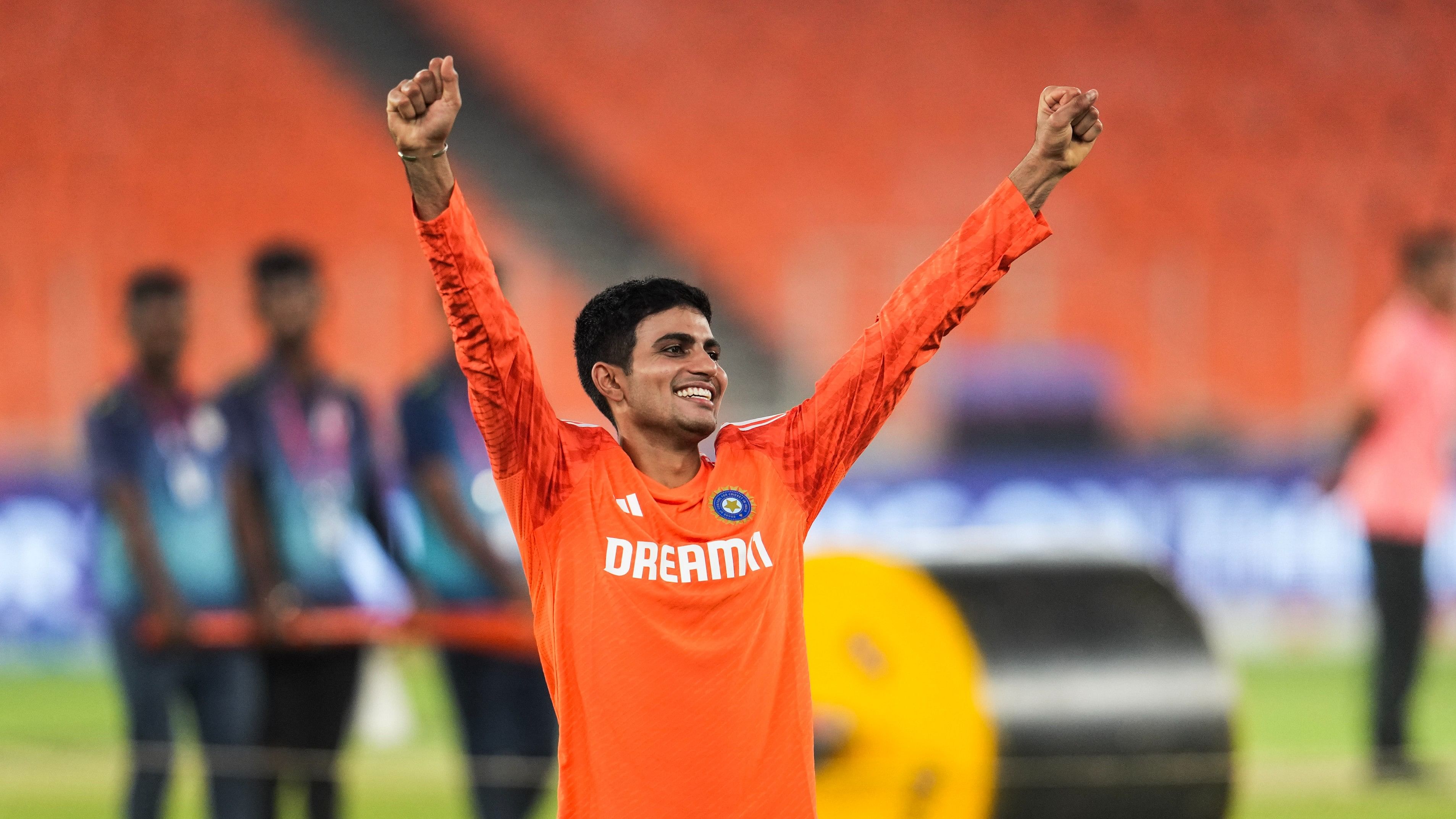 <div class="paragraphs"><p>India’s Shubman Gill during a practice session ahead of the ICC Men's Cricket World Cup 2023 match between India and Pakistan, at Narendra Modi Stadium, in Ahmedabad, Friday, Oct. 13, 2023.</p></div>