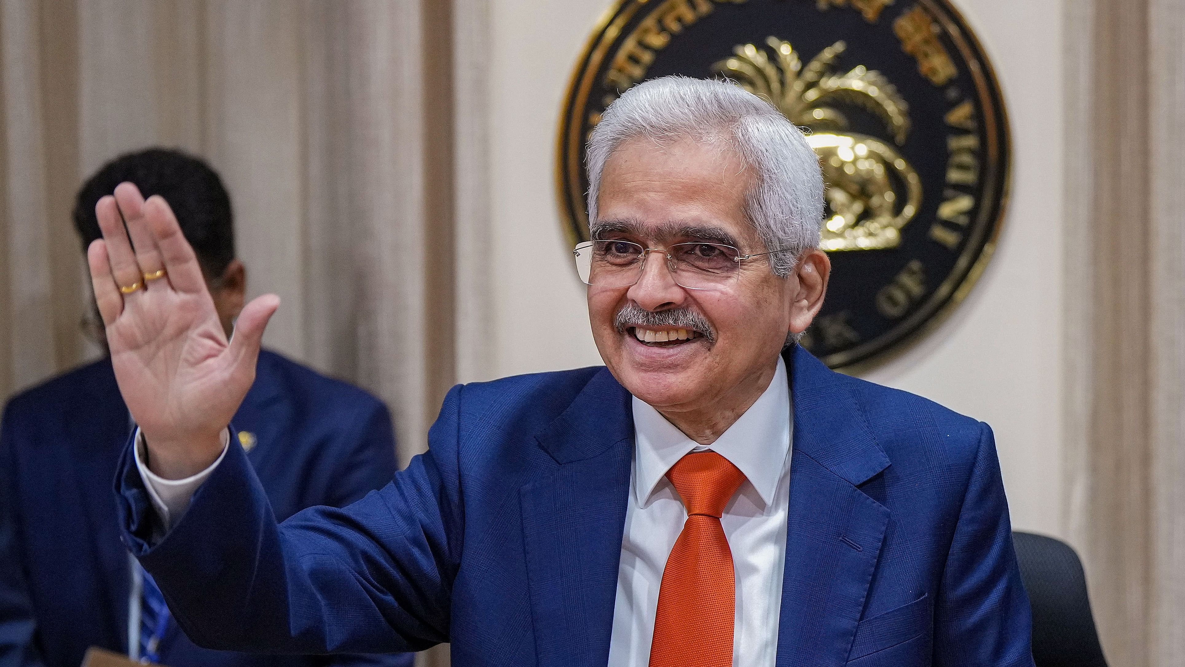 <div class="paragraphs"><p>Reserve Bank of India (RBI) Governor Shaktikanta Das arrives to address a press conference on monetary policy statement, at the RBI headquarters in Mumbai, Friday, Oct. 6, 2023. </p></div>