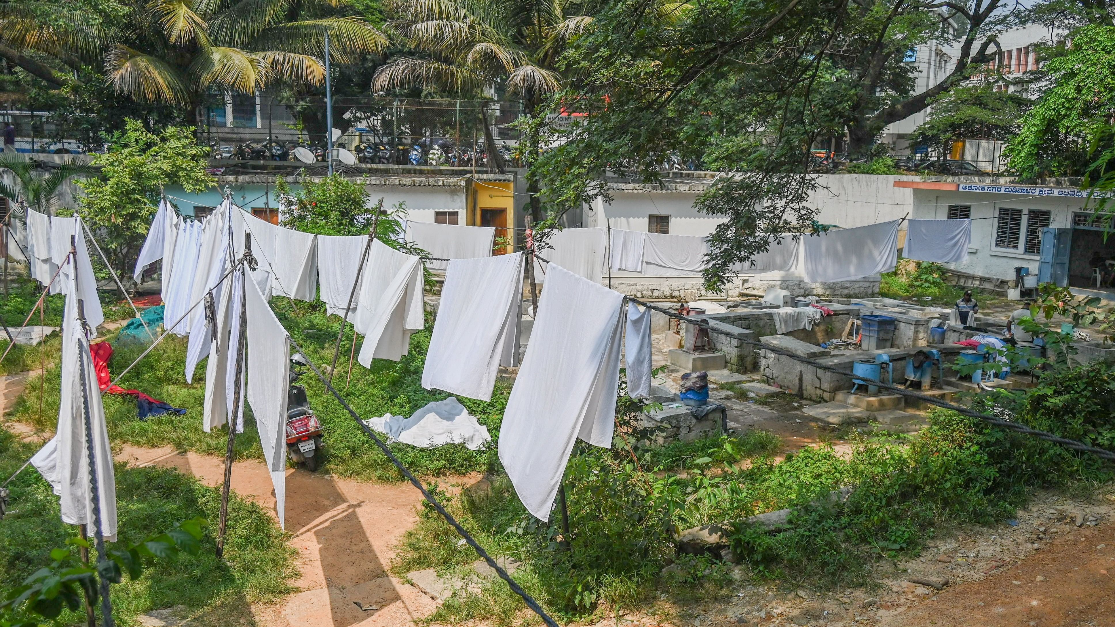 <div class="paragraphs"><p>Dhobi Ghat at Ashok Nagar in Bengaluru on  October 21, 2023. </p></div>