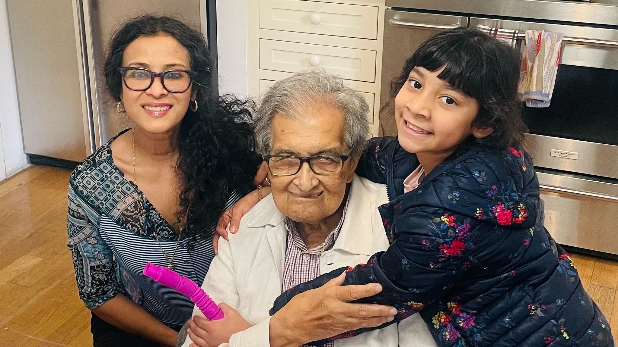 <div class="paragraphs"><p>Photo of Nobel laureate Amartya Sen, taken last night, shared by his daughter</p></div>