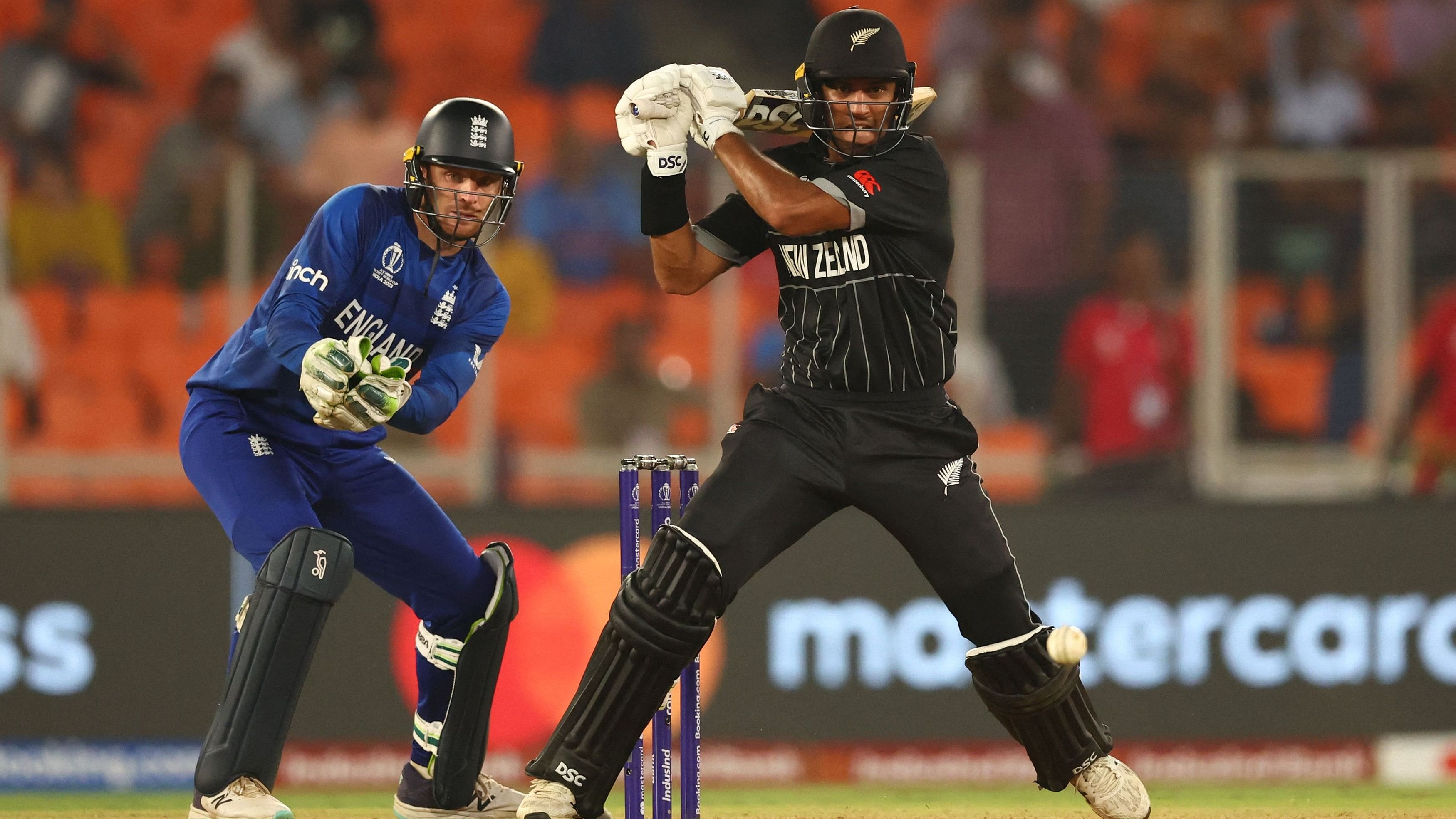 <div class="paragraphs"><p>New Zealand's Rachin Ravindra in action.</p></div>
