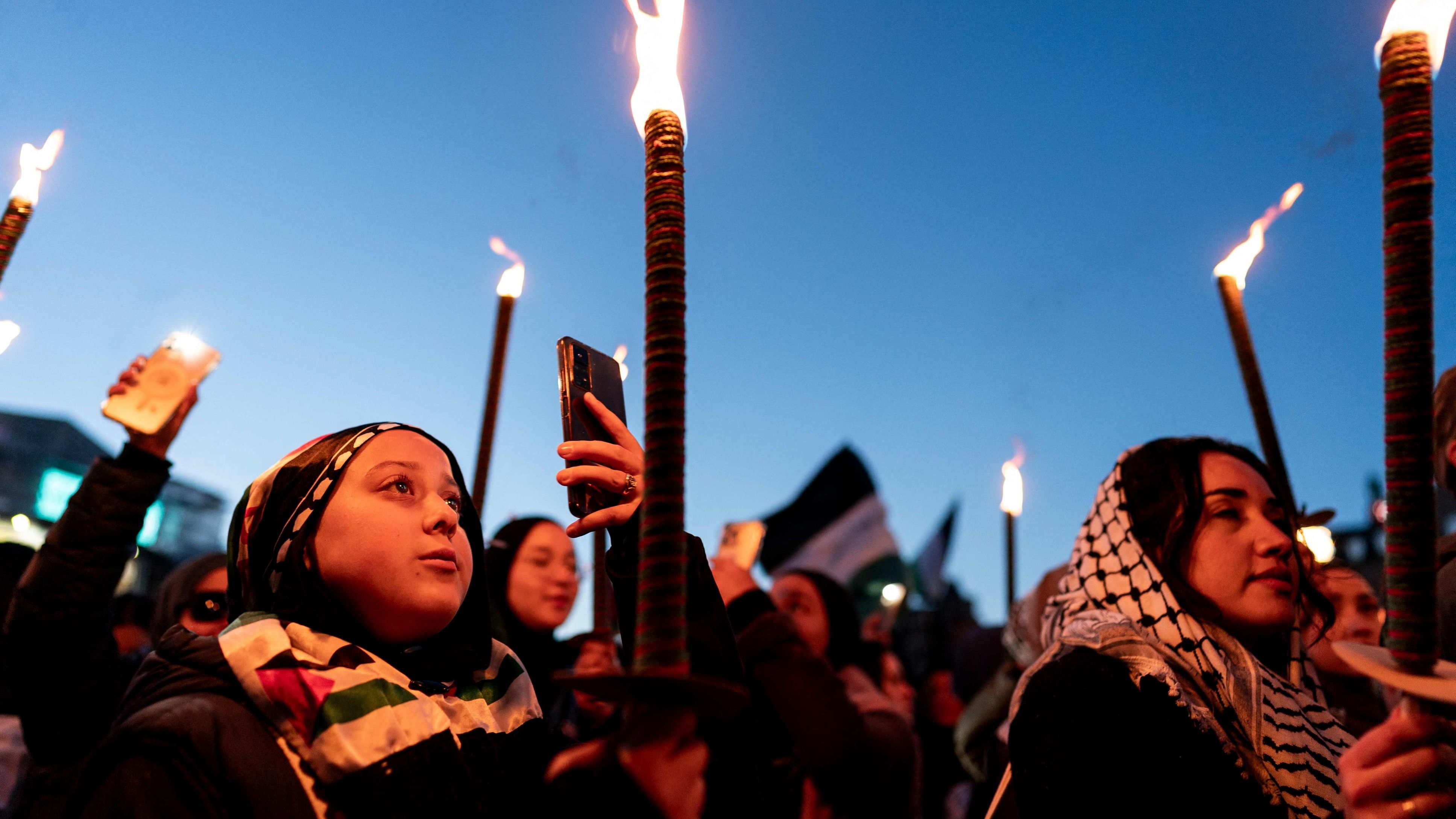 <div class="paragraphs"><p>Demonstration of support for Palestine on Sankt Hans Torv in Copenhagen Denmark.</p></div>