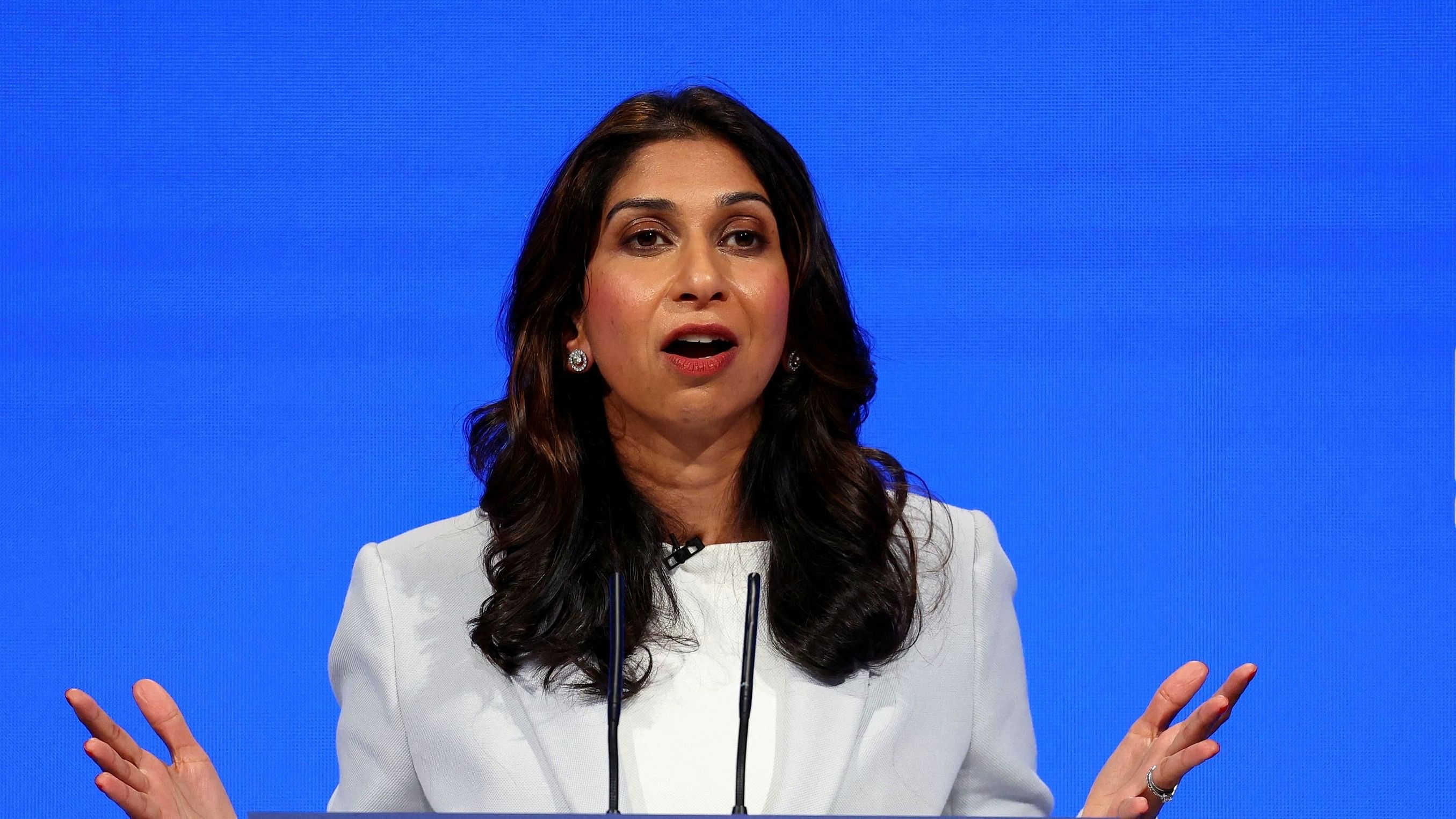 <div class="paragraphs"><p> Britain's Home Secretary Suella Braverman.</p></div>