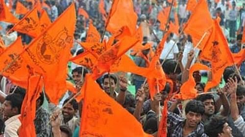 <div class="paragraphs"><p>Bajrang Dal flag for representation</p></div>