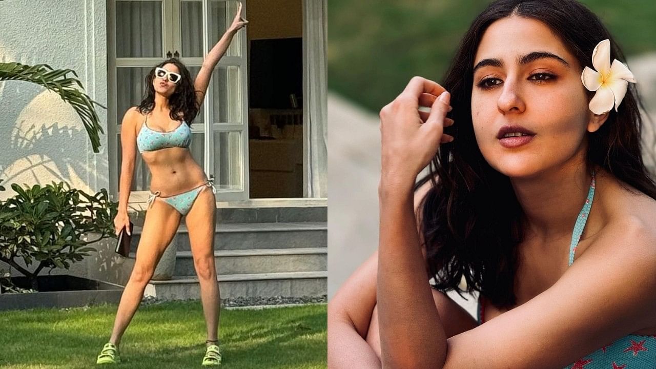 Sara Ali Khan flaunts her toned abs in bikini Pics viral