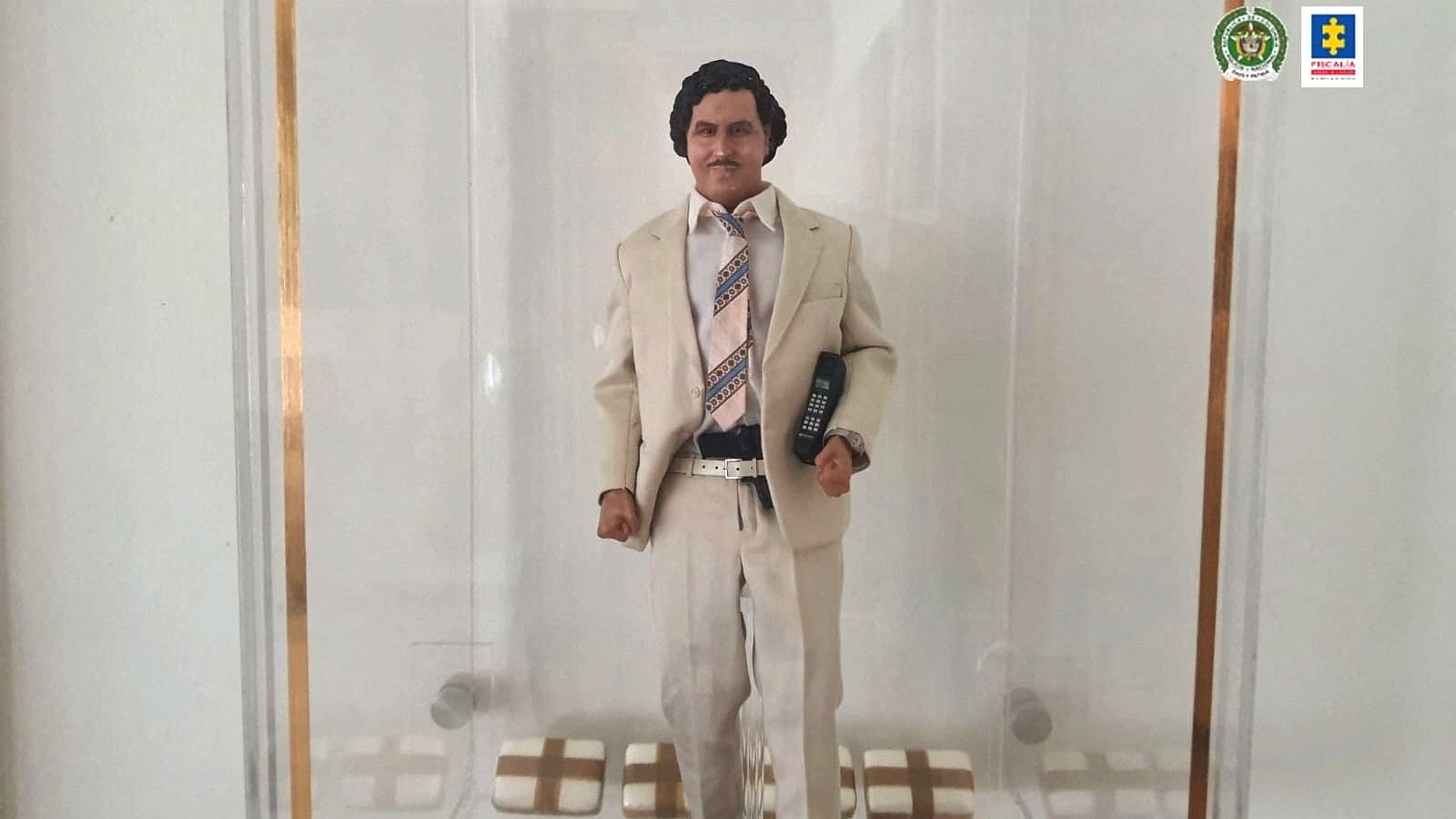 <div class="paragraphs"><p>A mannequin of late drug kingpin Pablo Escobar is seen at a property seized by the Colombian Prosecutor's office, in Medellin, Colombia.</p></div>
