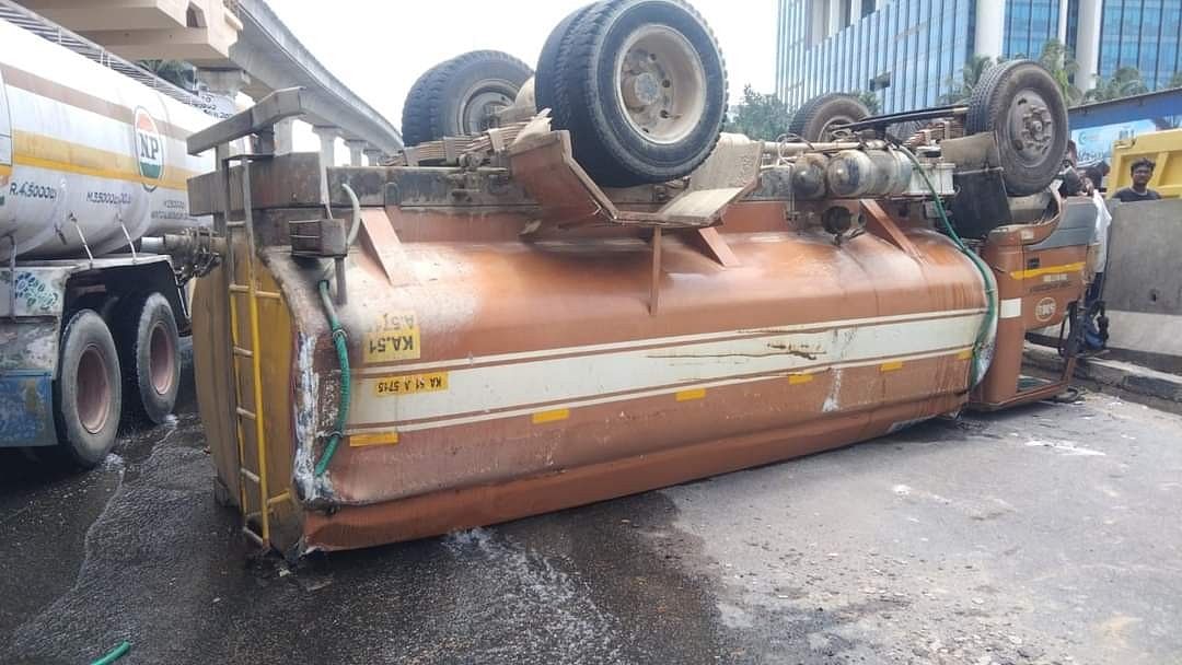 <div class="paragraphs"><p>A water tanker was involved in an accident at Veerasandra signal in Electronics City traffic police station limits in June this year. </p></div>